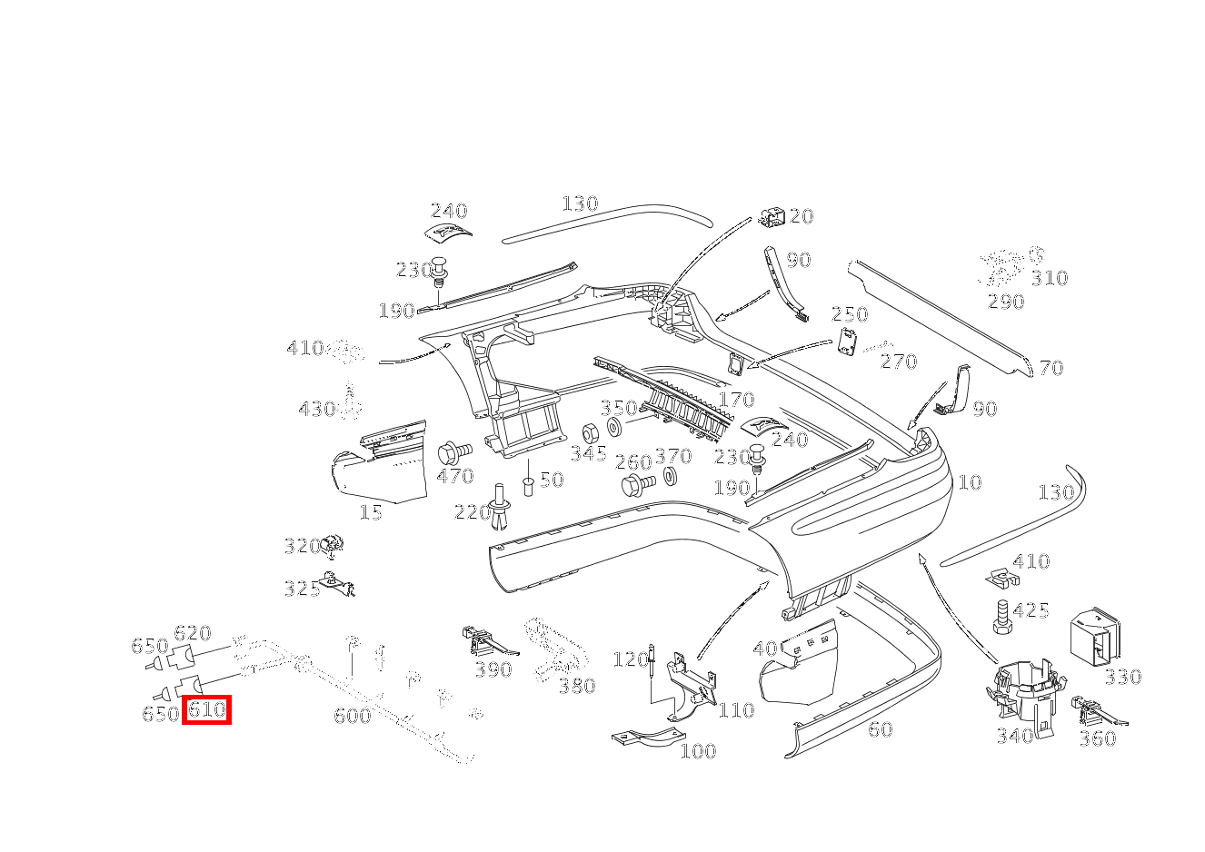 Stecker Steuergerät KEYLESS-GO; 2-PIN MQS E 280 T 4-MATIC 211