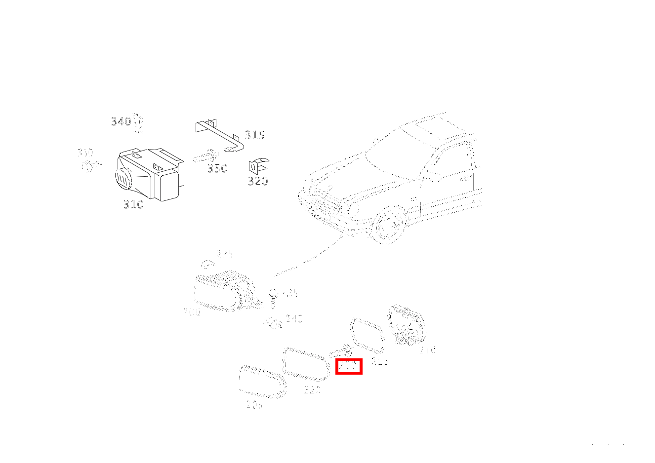 Glühlampe NEBELSCHEINWERFER; H1 12V-55W E280 210