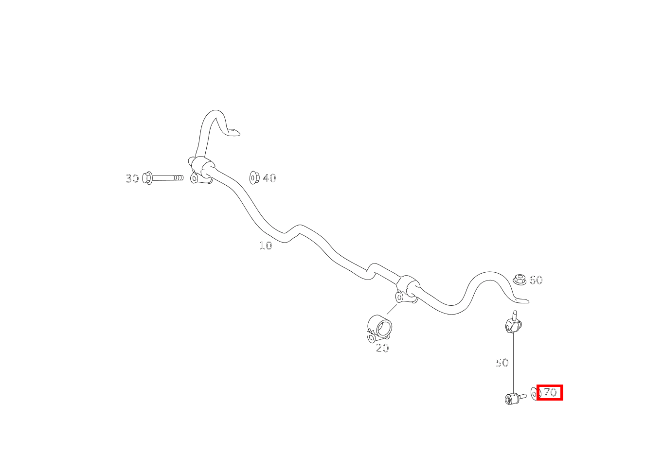 Mutter Drehstabgestänge an Radträger; M10 CL500 4M BE 216 Mutter Drehstabgestänge an Radträger; M10 CL500 4M BE 216