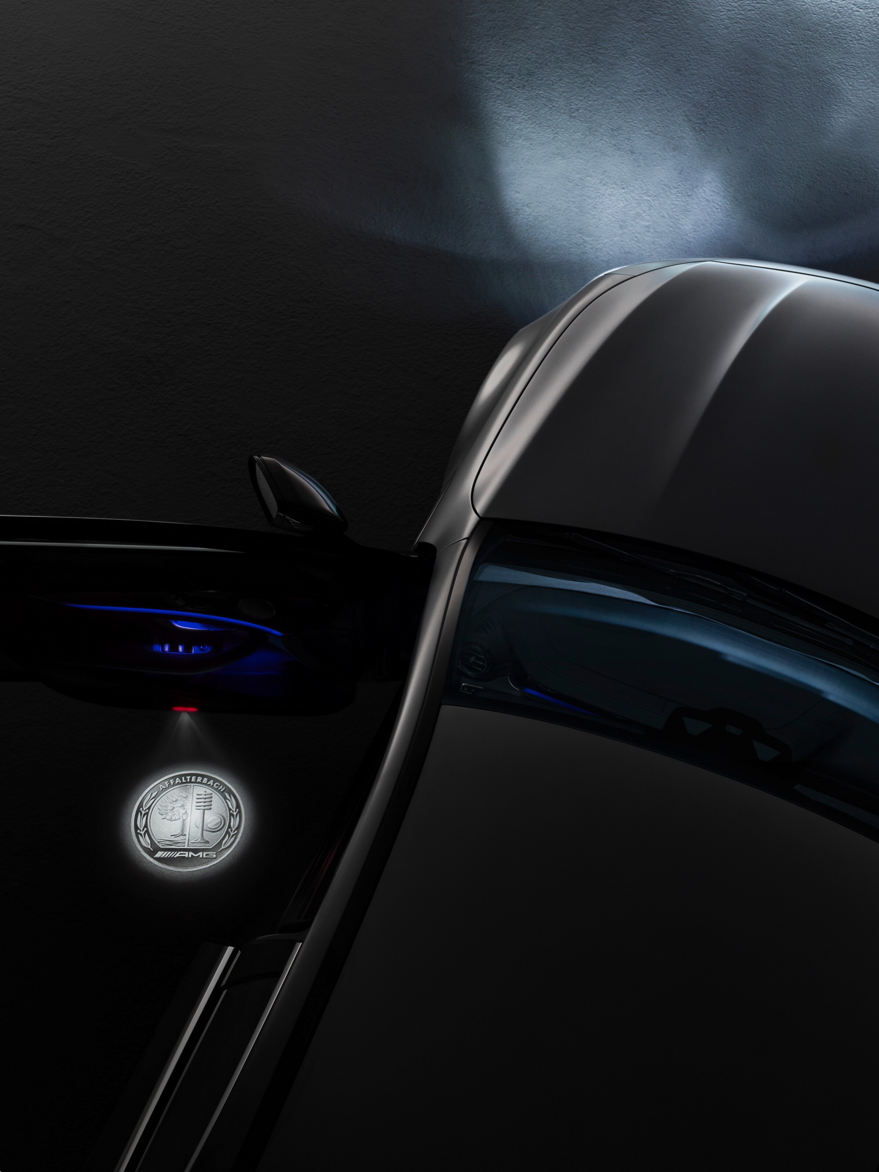 LED Projektor, AMG Wappen