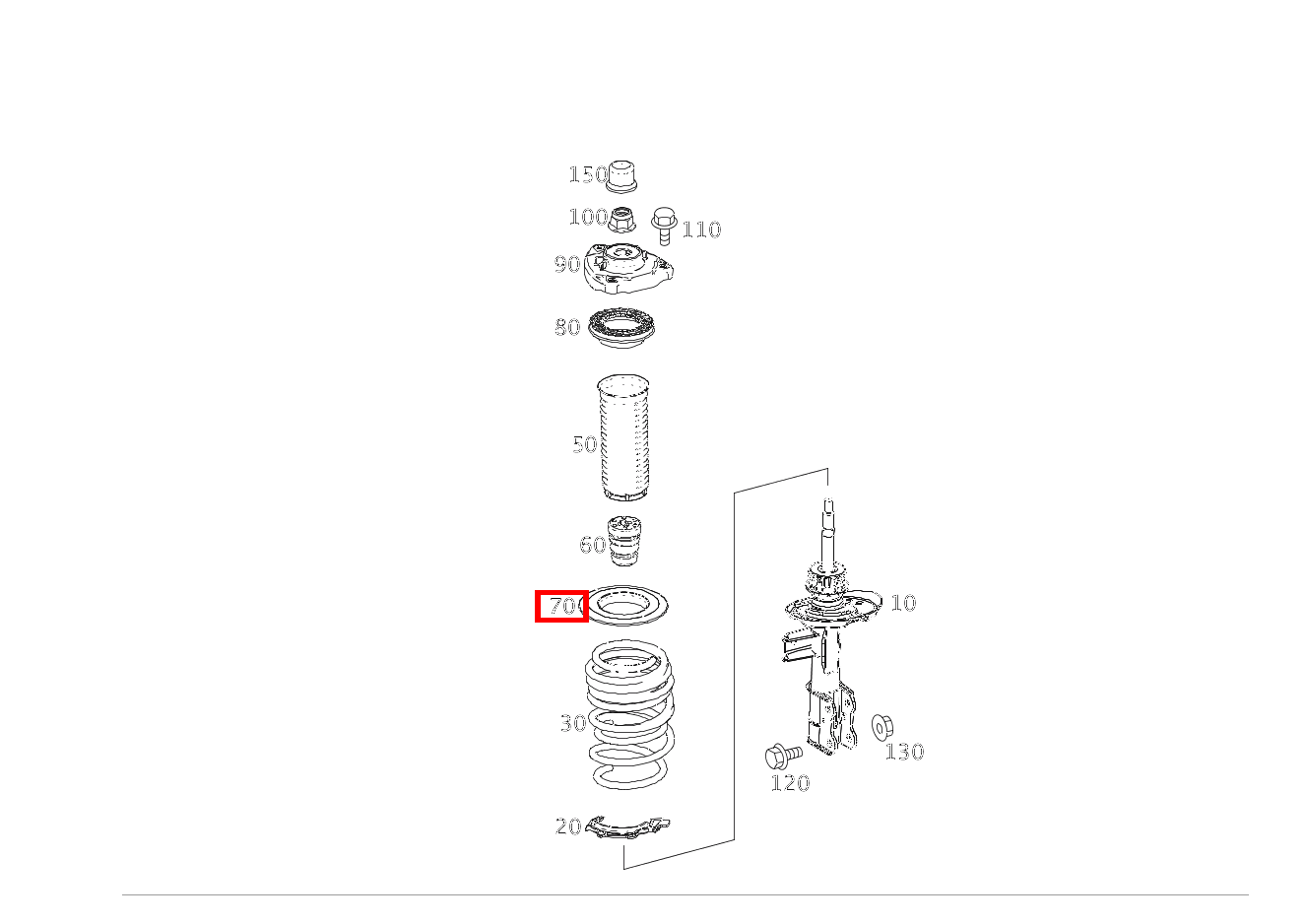 Schraubenfederbeilage OBEN LINKS UND RECHTS A 45 AMG 4MATIC 176