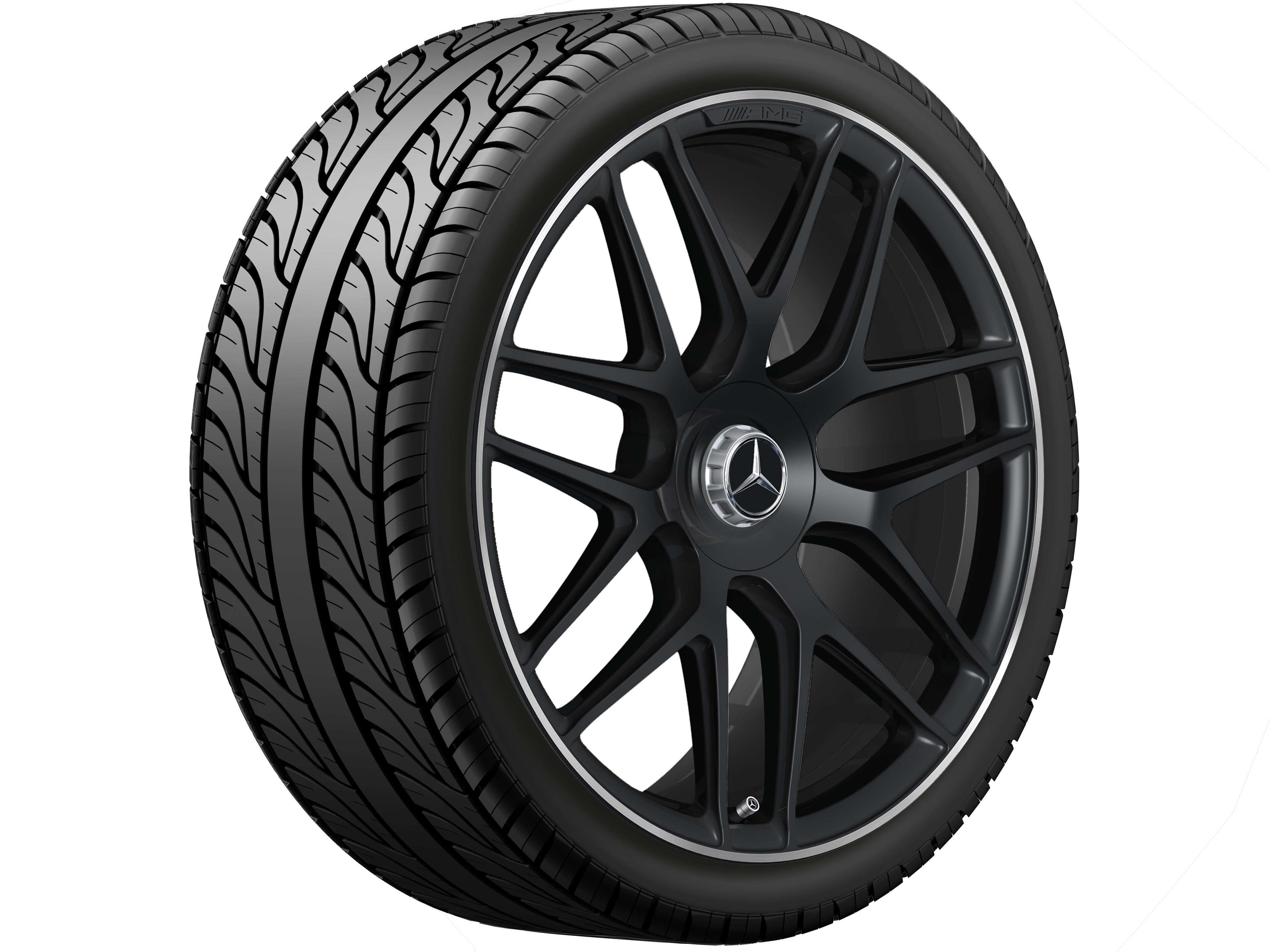 AMG Schmiederad im Kreuzspeichen-Design, 55,9 cm (