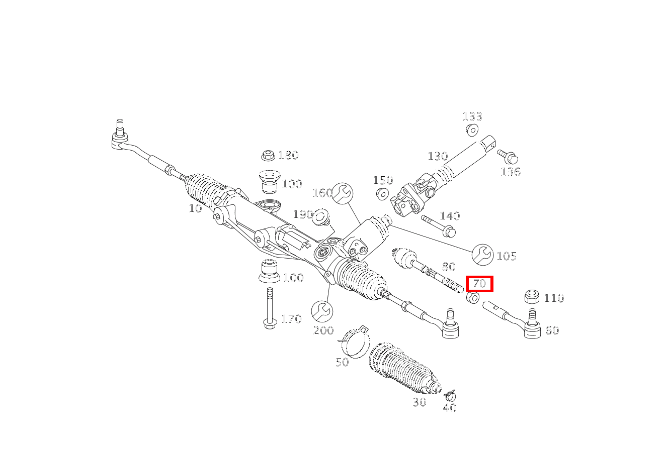 Sechskantmutter M14X1.5 SLK 55 AMG Roadster 171