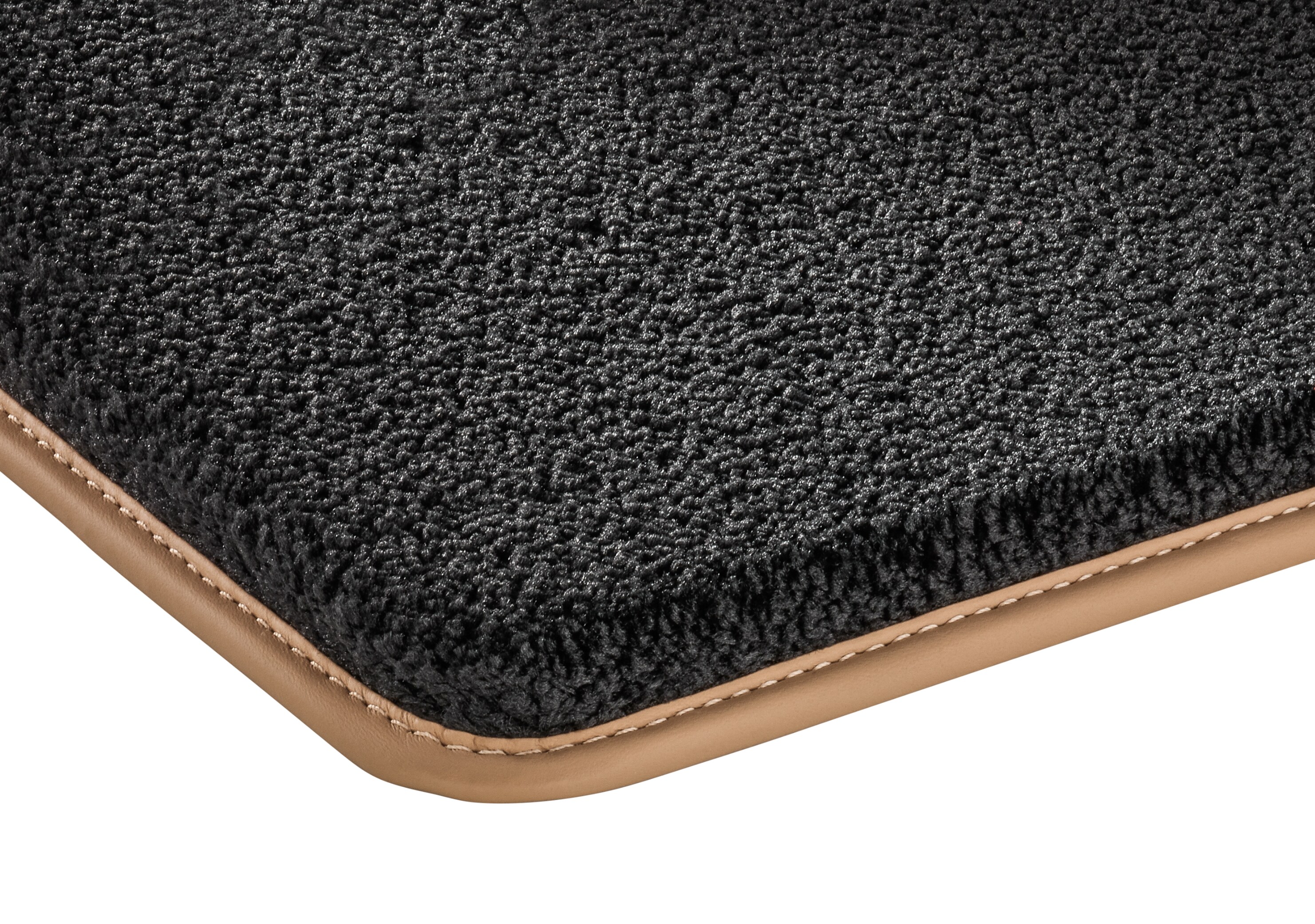 Veloursmatten, Fond, 2-teilig, schwarz / sand G-Klasse W463