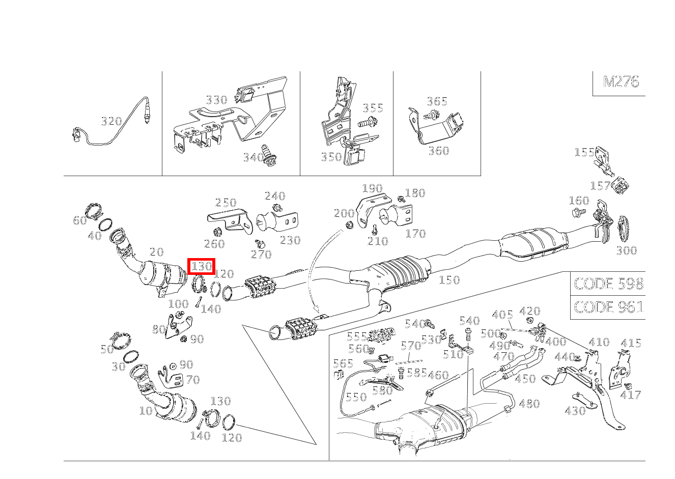 Rohrschelle Abgasanlage Links und rechts E 450 4MATIC Cabriolet BCA 238 Rohrschelle Abgasanlage Links und rechts E 450 4MATIC Cabriolet BCA 238