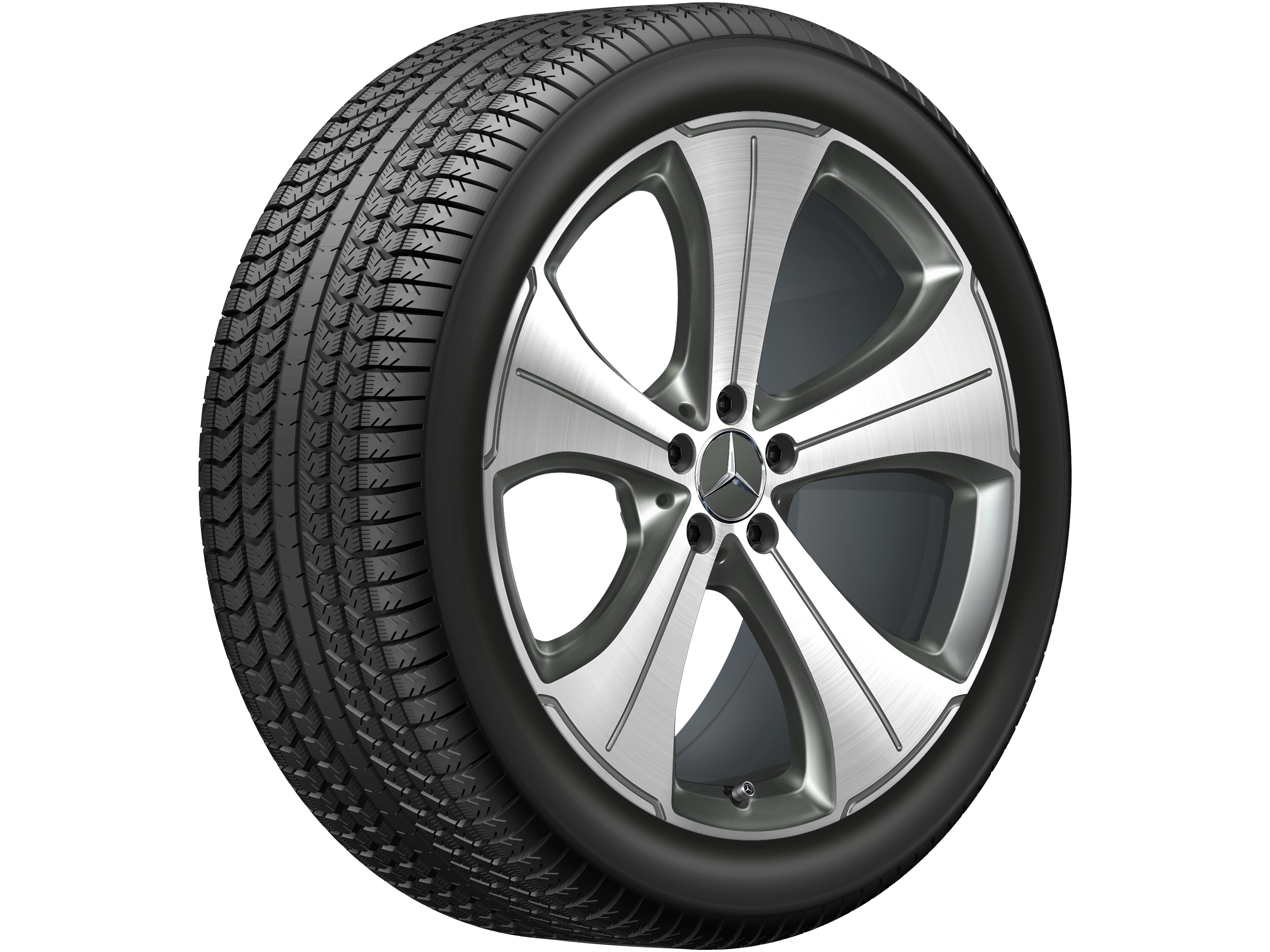 5-Speichen-Rad, 53,3 cm (21 Zoll), glanzgedre
