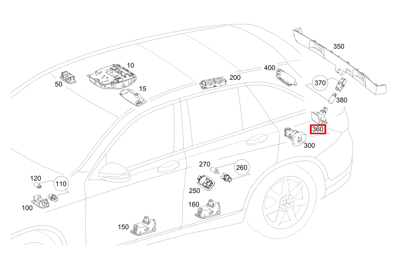 Innenleuchte Rückwandtür unten SPORT-UTILITY-VEHICLE BRENNSTO 253