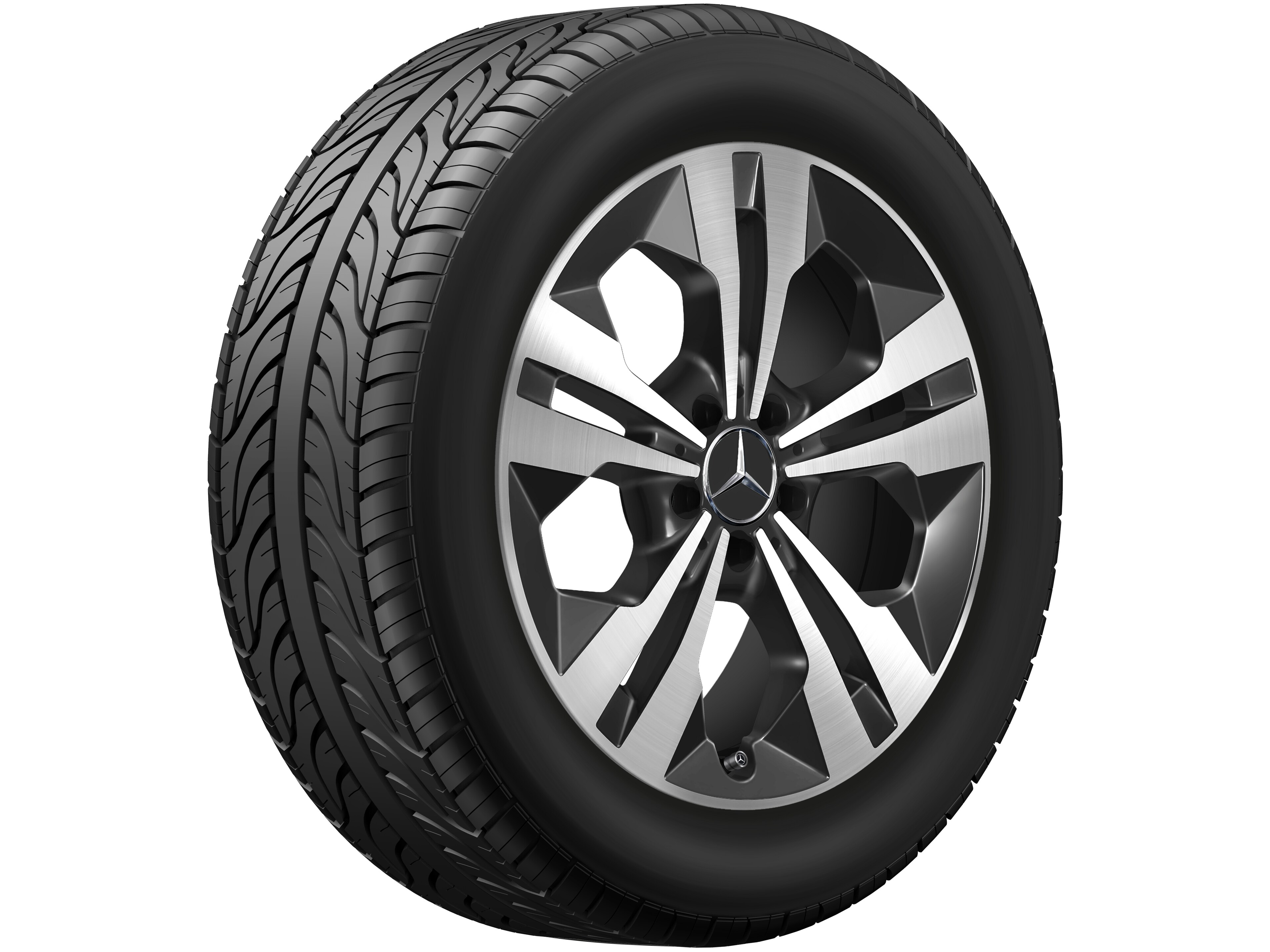 Mercedes-Benz - 5-Doppelspeichen-Rad, Aero, 45,7 cm (18 Zoll) 5-Doppelspeichen-Rad, Aero, 45,7 cm (18 Zoll)