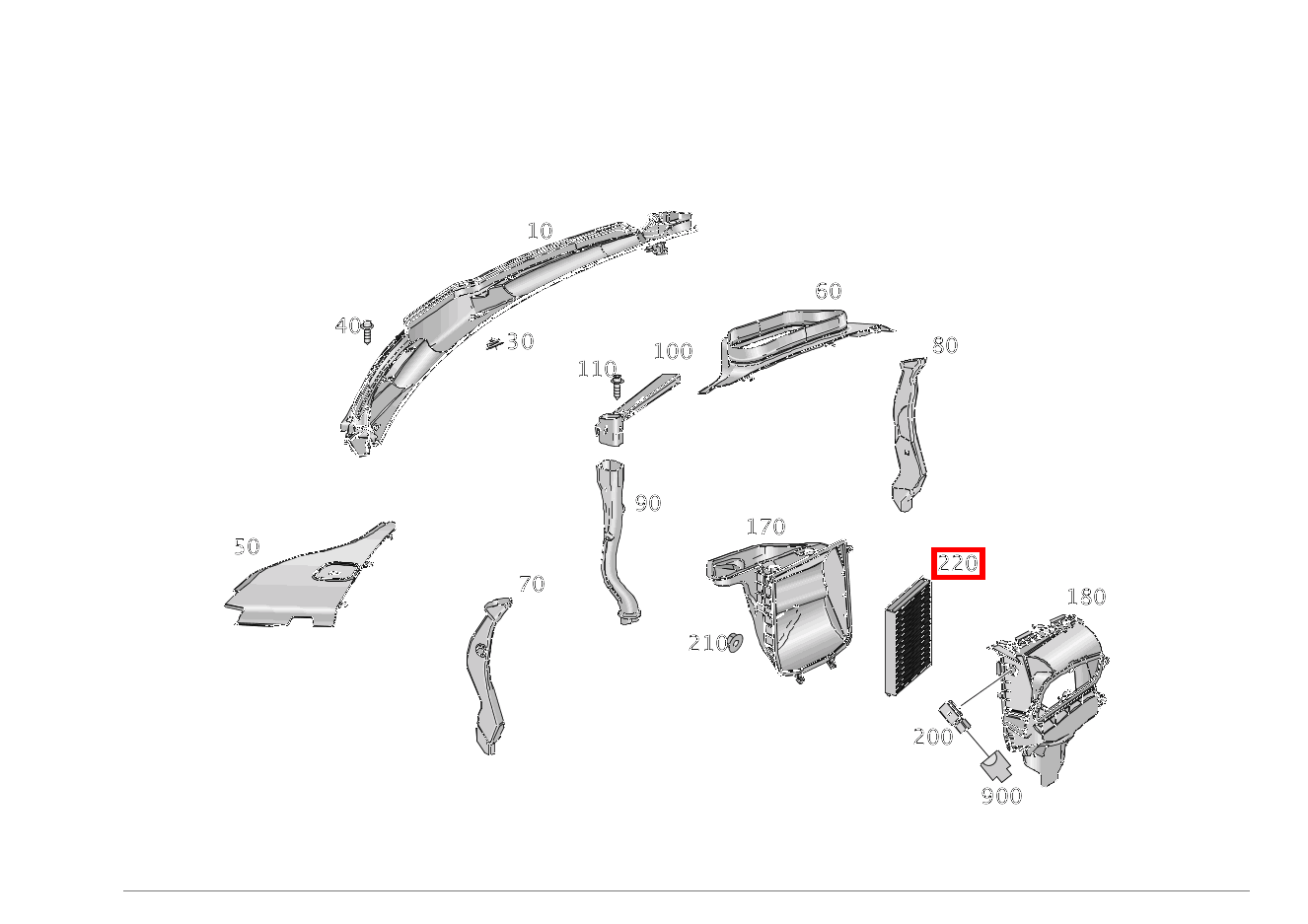 Staubfilter GLE 350 4MATIC 166
