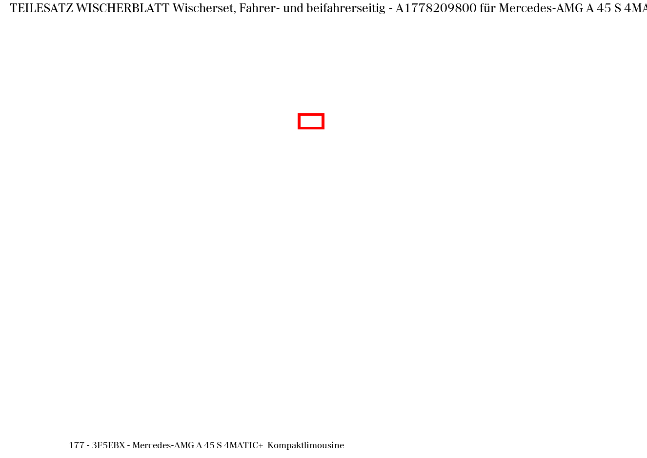 Teilesatz Wischerblatt Wischerset, Fahrer- und beifahrerseitig Mercedes-AMG A 45 S 4MATIC+ Kompaktlimousine 177