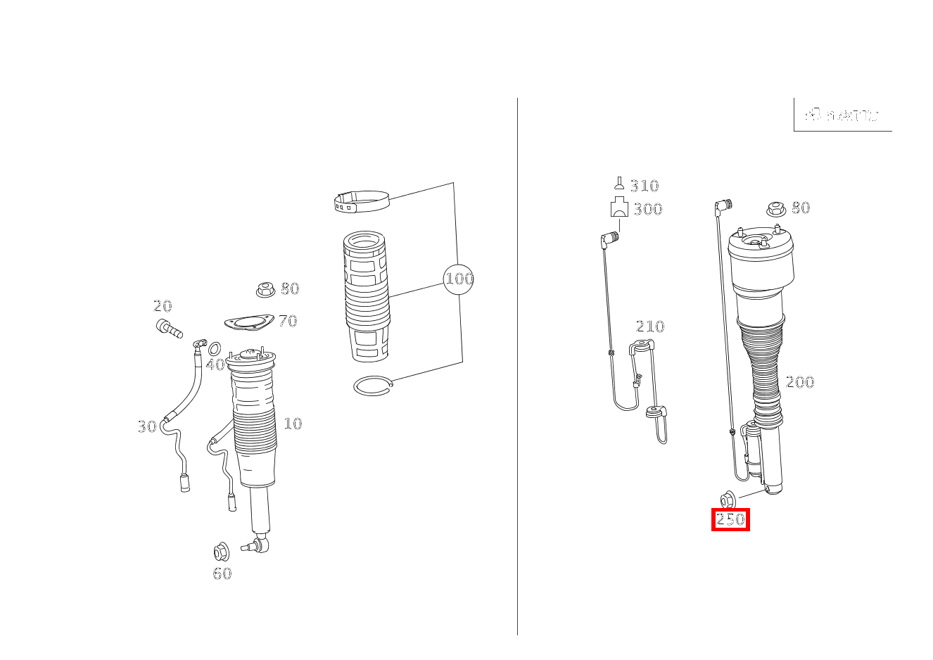 Mutter Federbein an Federlenker; M14X1.5 CL500 4M BE 216 Mutter Federbein an Federlenker; M14X1.5 CL500 4M BE 216