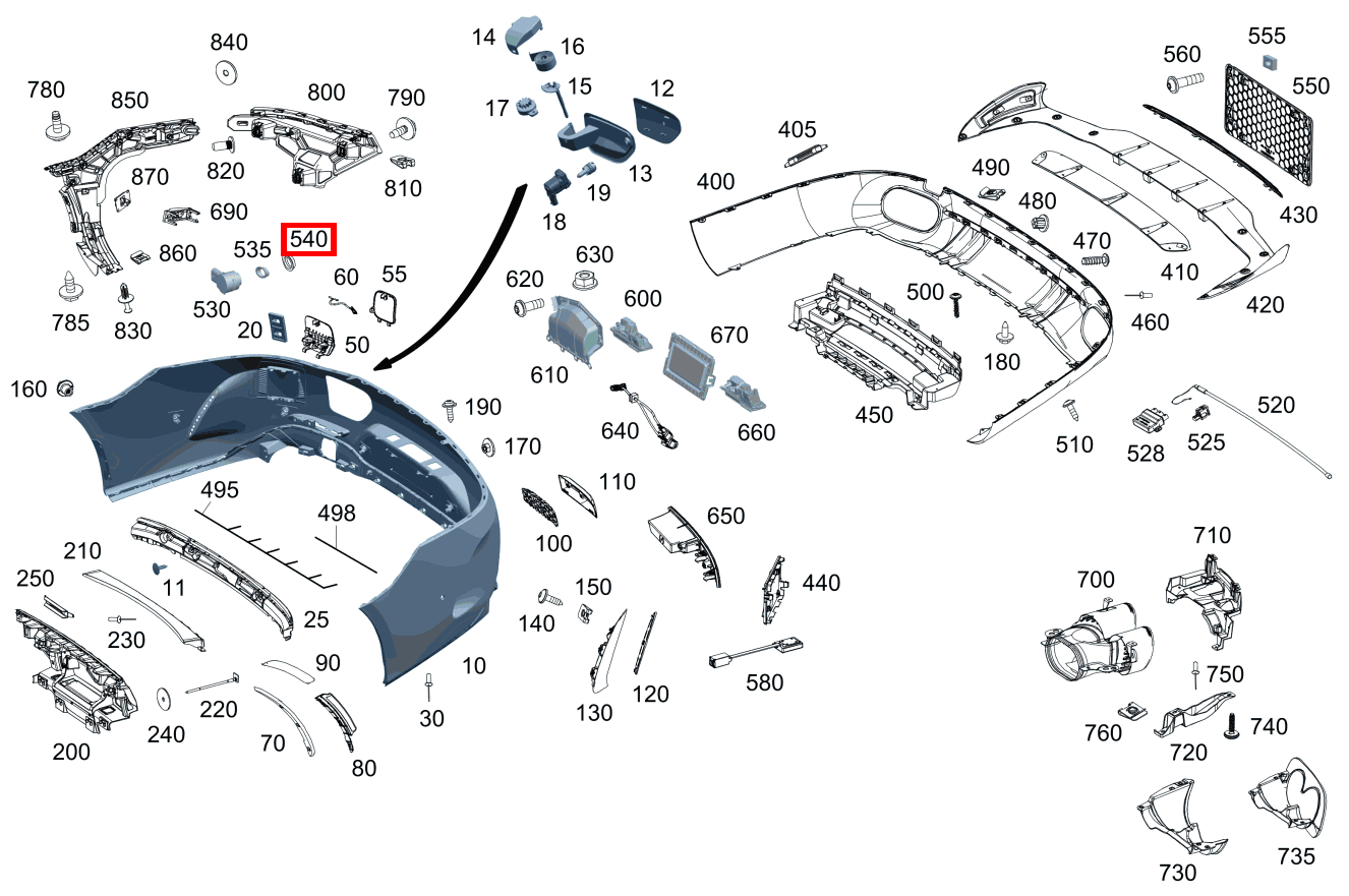 STECKMUTTER PARKTRONIC-System Mercedes-AMG GT 63 S E PERFORMANCE 290 STECKMUTTER PARKTRONIC-System Mercedes-AMG GT 63 S E PERFORMANCE 290