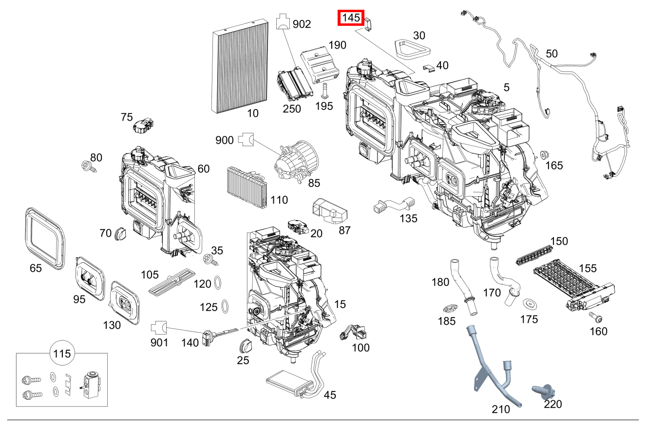SPANNFEDER Gebläsegehäuse Vito 116 CDI Kasten Lang 245 SPANNFEDER Gebläsegehäuse Vito 116 CDI Kasten Lang 245