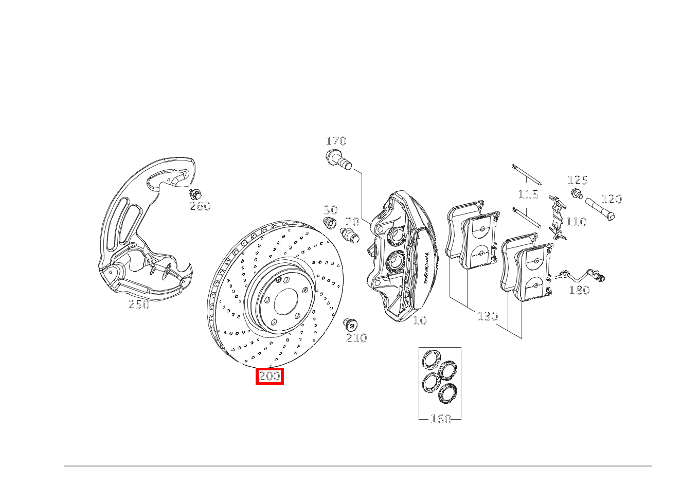 Bremsscheibe belüftet Rechts Mercedes-Maybach S 560 222 Bremsscheibe belüftet Rechts Mercedes-Maybach S 560 222