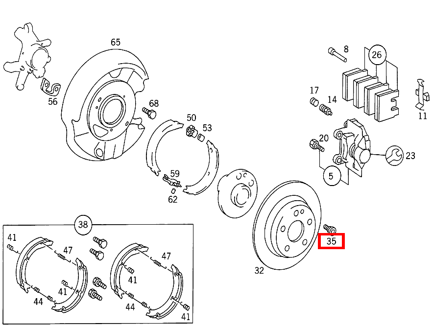 FLACHKOPFSCHRAUBE M. ISK BREMSSCHEIBE AN RADNABE; M6X15 190 D 2.5 Turbo 201 FLACHKOPFSCHRAUBE M. ISK BREMSSCHEIBE AN RADNABE; M6X15 190 D 2.5 Turbo 201