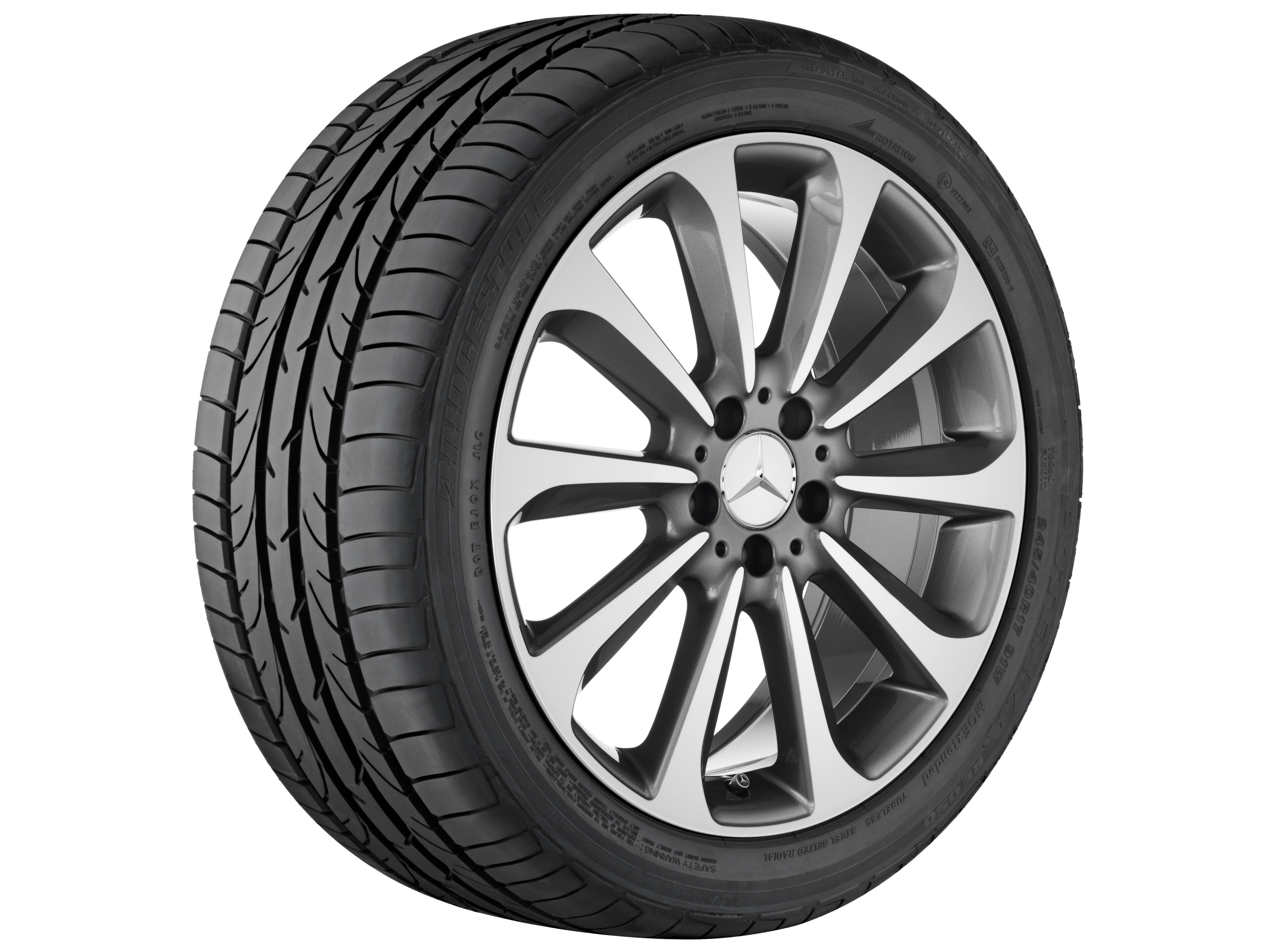 MB 10-Speichen-Rad, 48,3 cm (19 Zoll), glanzg