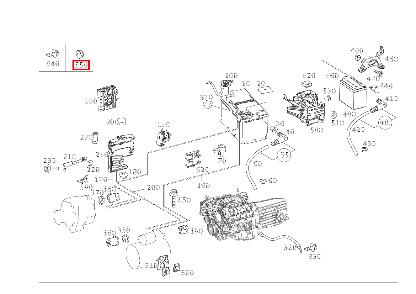 Mutter BEFESTIGUNG KABELSCHIENE; M6 E350CDI BE CA 207