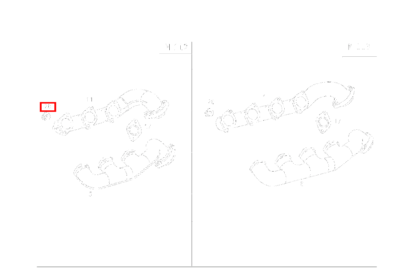 Sechskantmutter AUSPUFFKRUEMMER AN ZYLINDERKOPF; M6 CLK 430 V8 Cabrio 208