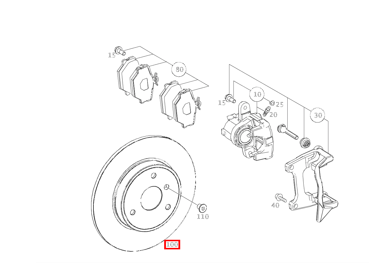 BREMSSCHEIBE UNBELUEFTET BREMSSCHEIBE, LINKS UND RECHTS fortwo coupé mhd 52 kW 460