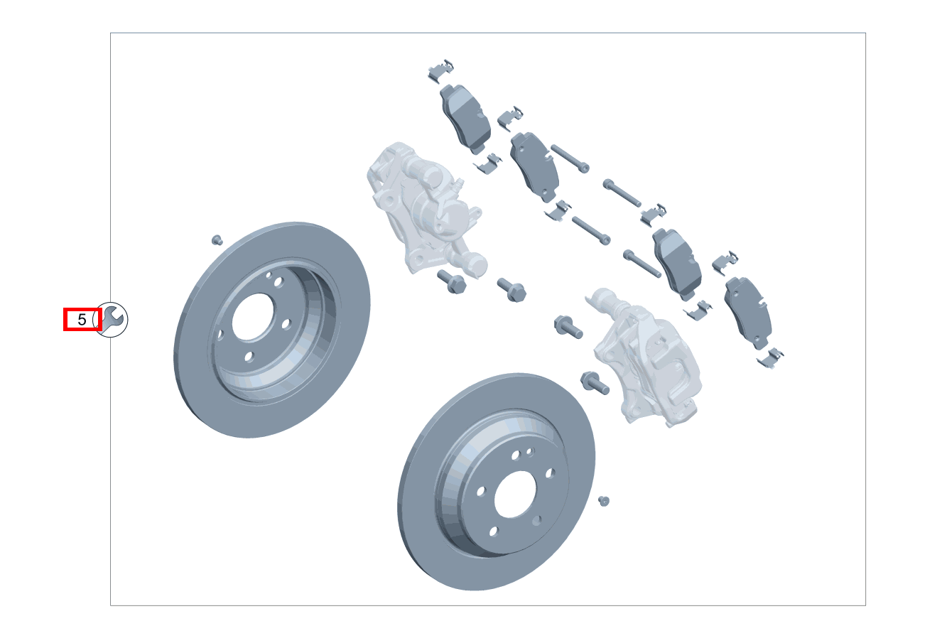 REP.SATZ BREMSSCHEIBE Links und rechts V 220 d EDITION Kompakt 460