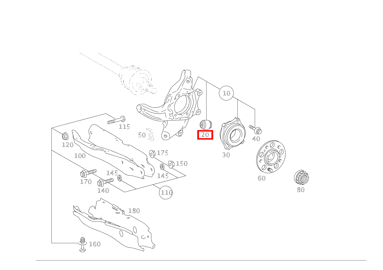 TRAGGELENK Radträger CL500 4M BE 216