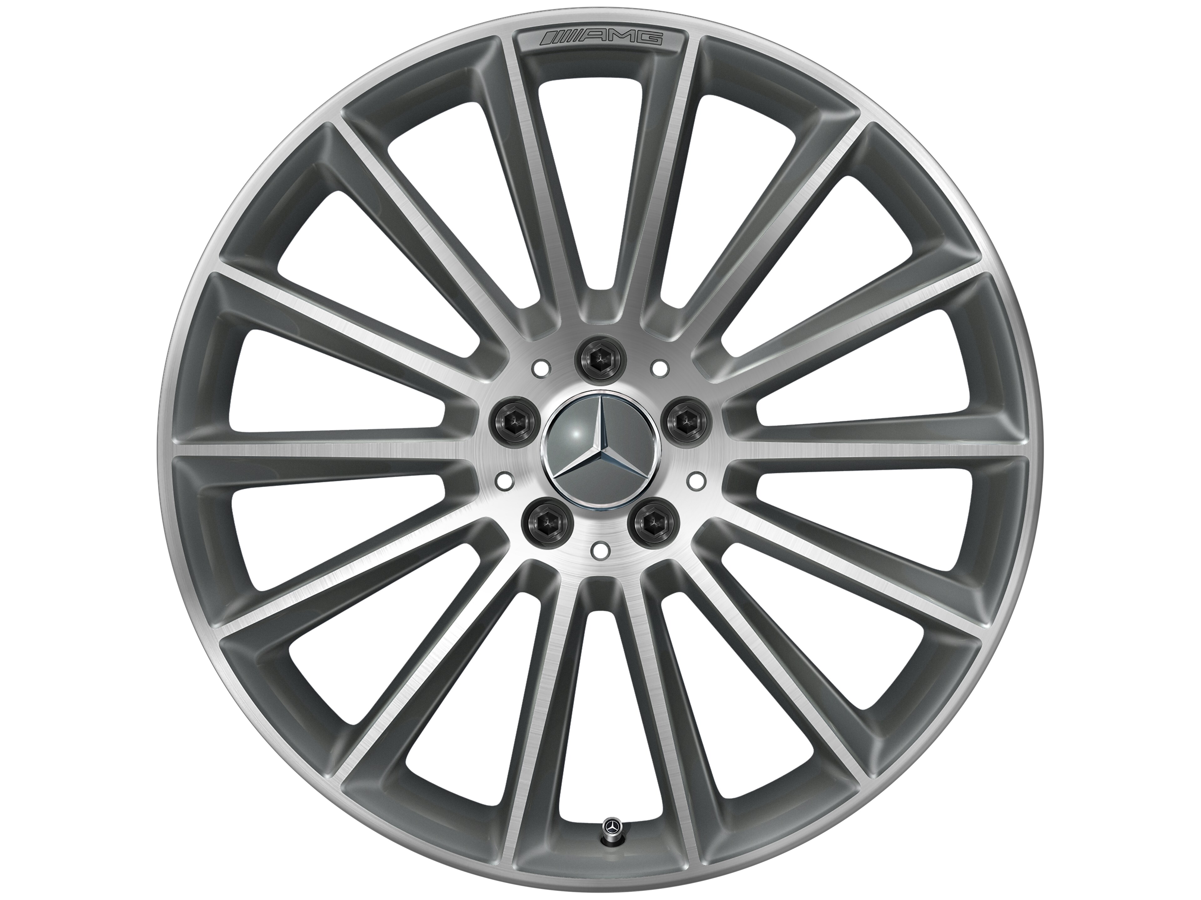 AMG Vielspeichen-Rad, 50,8 cm (20 Zoll), glanzgedreht 8 J x 20 ET 43, titangrau