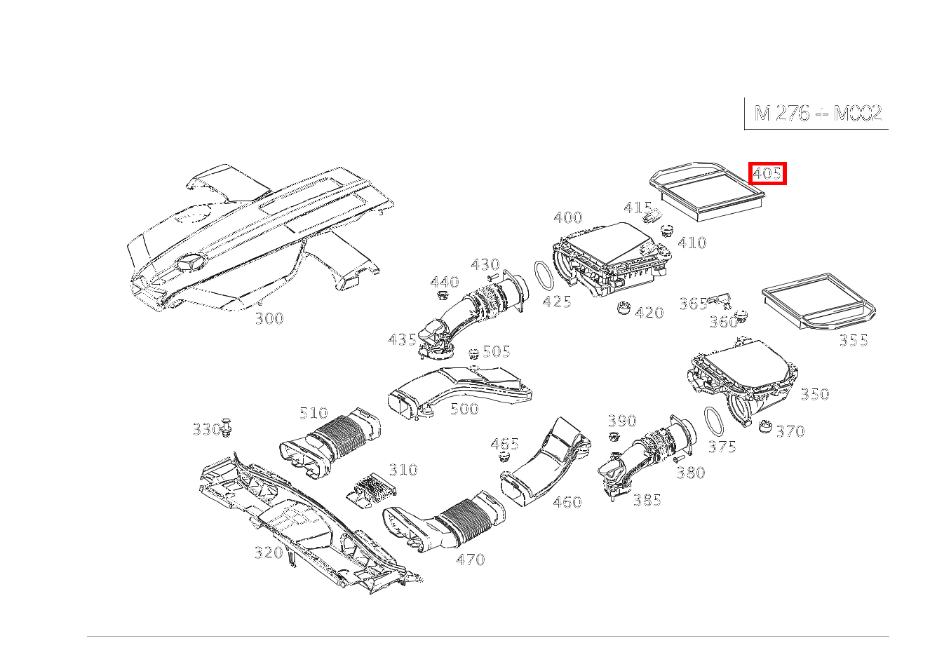 Luftfiltereinsatz RECHTS E 400 T 4MATIC 212 Luftfiltereinsatz RECHTS E 400 T 4MATIC 212