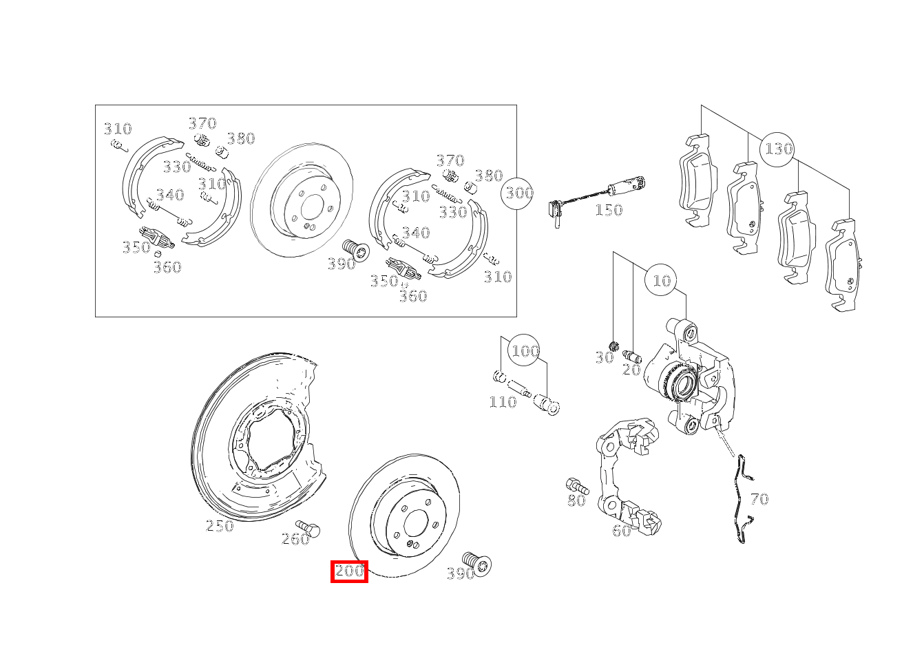 Bremsscheibe belüftet Hinten rechts E300CDI BE 212 Bremsscheibe belüftet Hinten rechts E300CDI BE 212