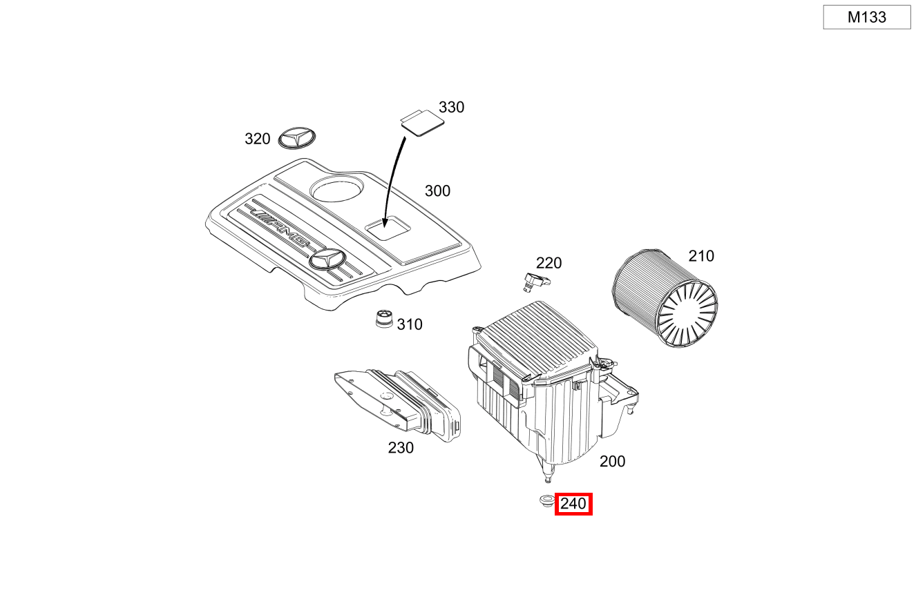 Elastomerlager An Rahmen A 45 AMG 4MATIC 176