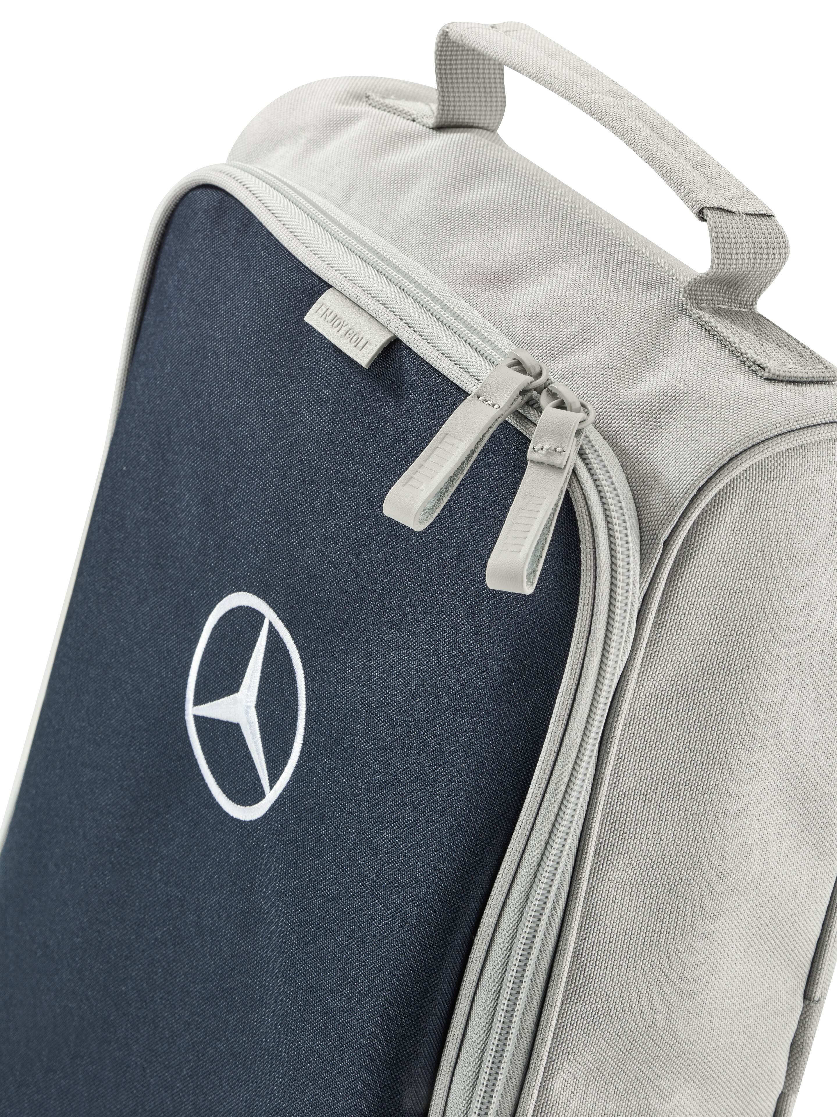 Golf-Schuhtasche, grau / navy