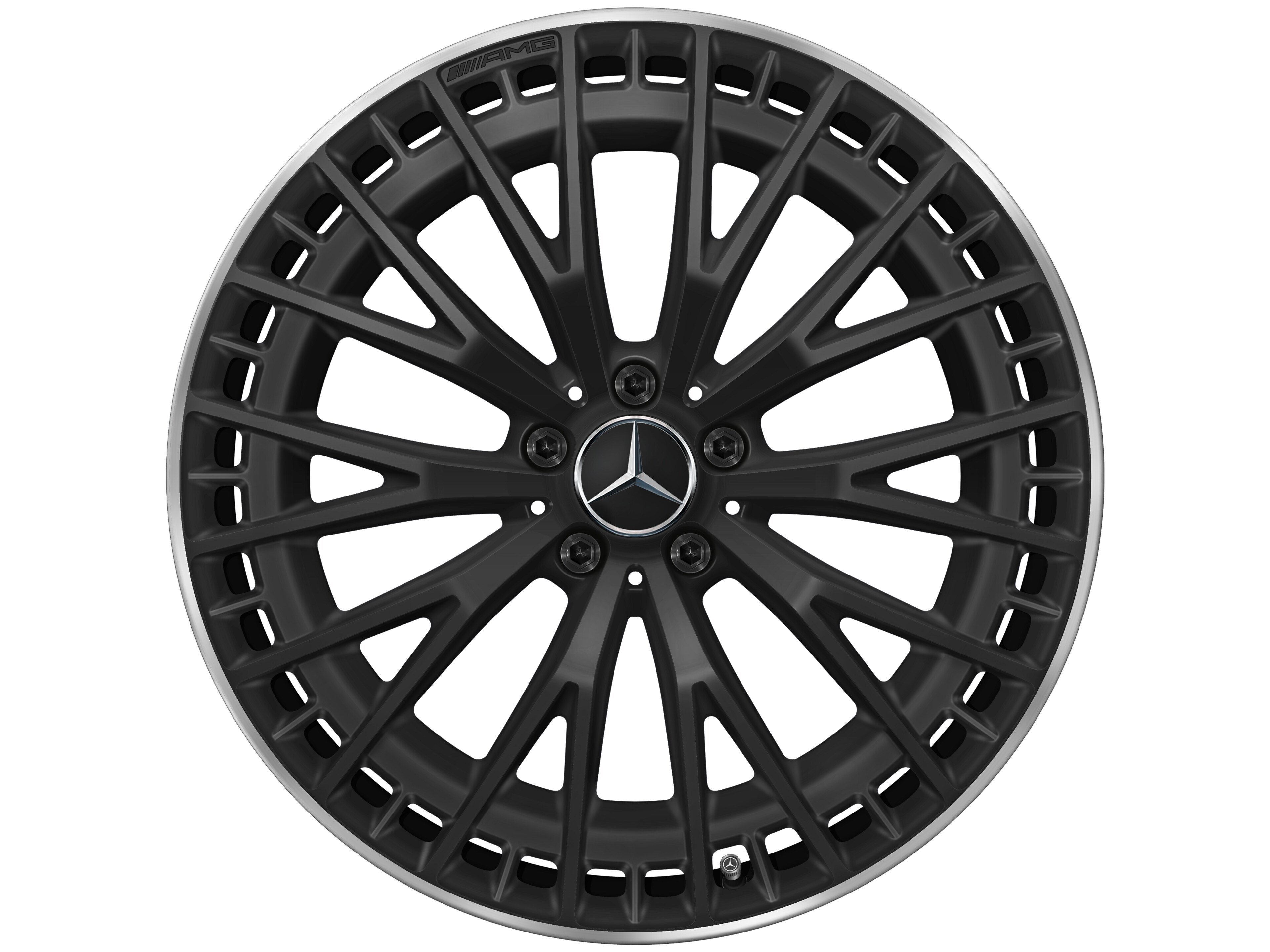 Mercedes-Benz - AMG Vielspeichen-Rad, 21 Zoll, 10 J x 21 ET 24, schwarz matt