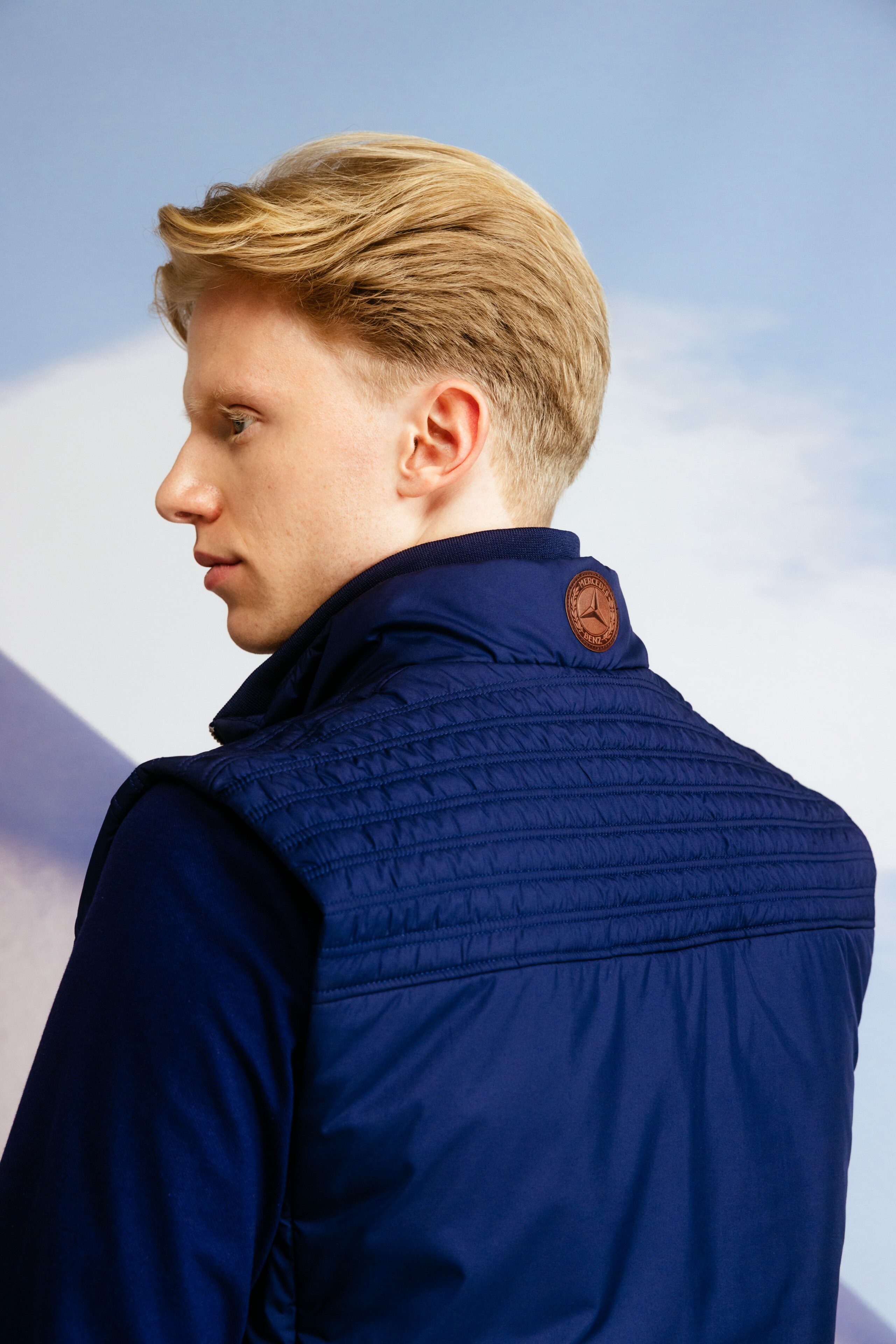 Weste Herren, blau