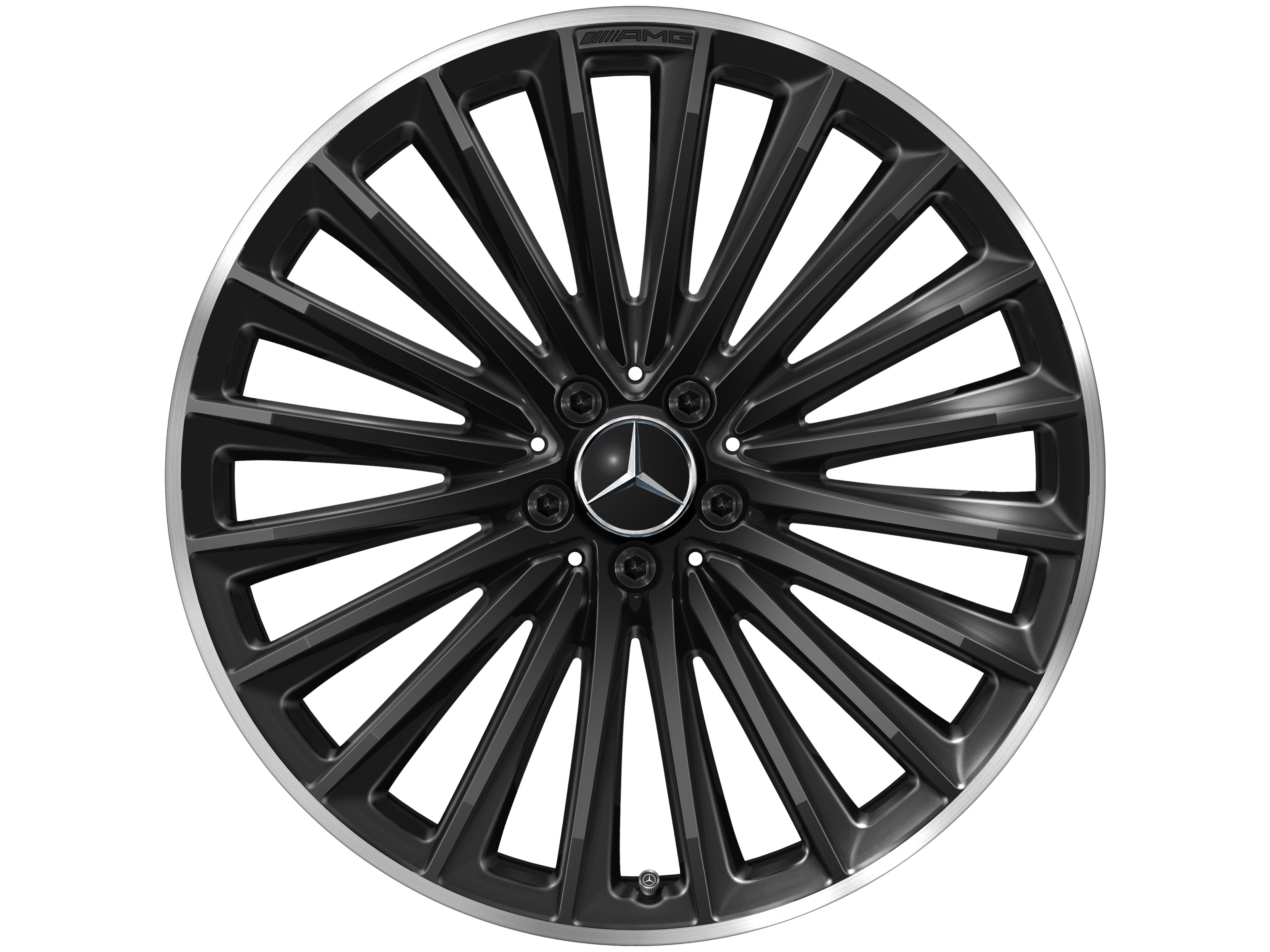 AMG Vielspeichen-Rad, 21 Zoll, 10 J x 21 ET 66, schwarz