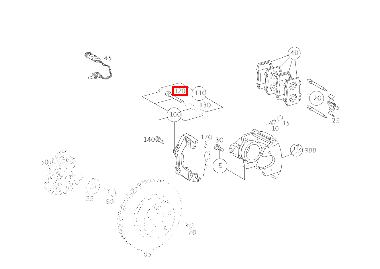 ZYLINDERSCHRAUBE LINKS UND RECHTS S 500 L 4-MATIC 220