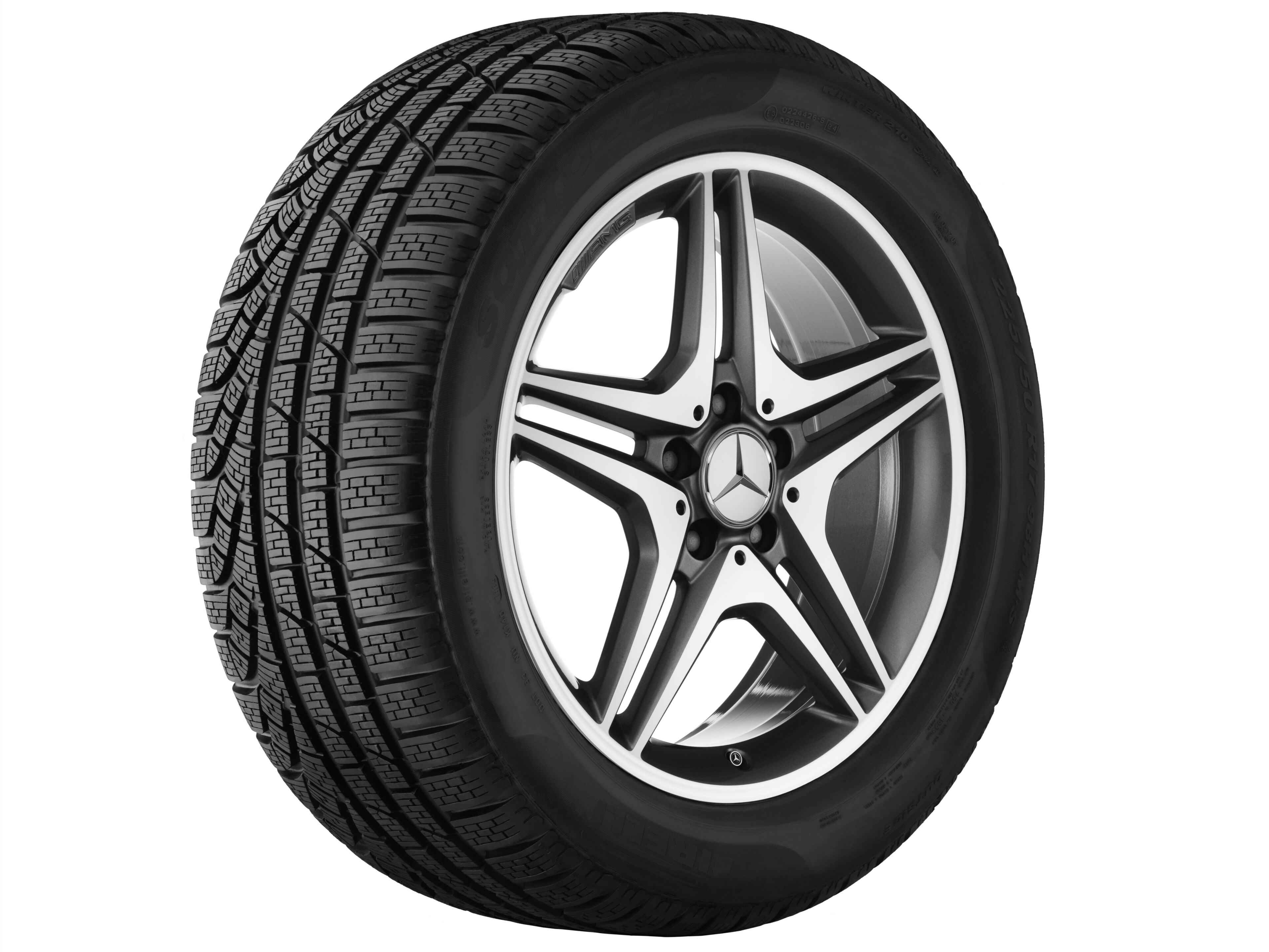 Mercedes-Benz - AMG 5-Doppelspeichen-Rad, 45,7 cm (18 Zoll) AMG 5-Doppelspeichen-Rad, 45,7 cm (18 Zoll)