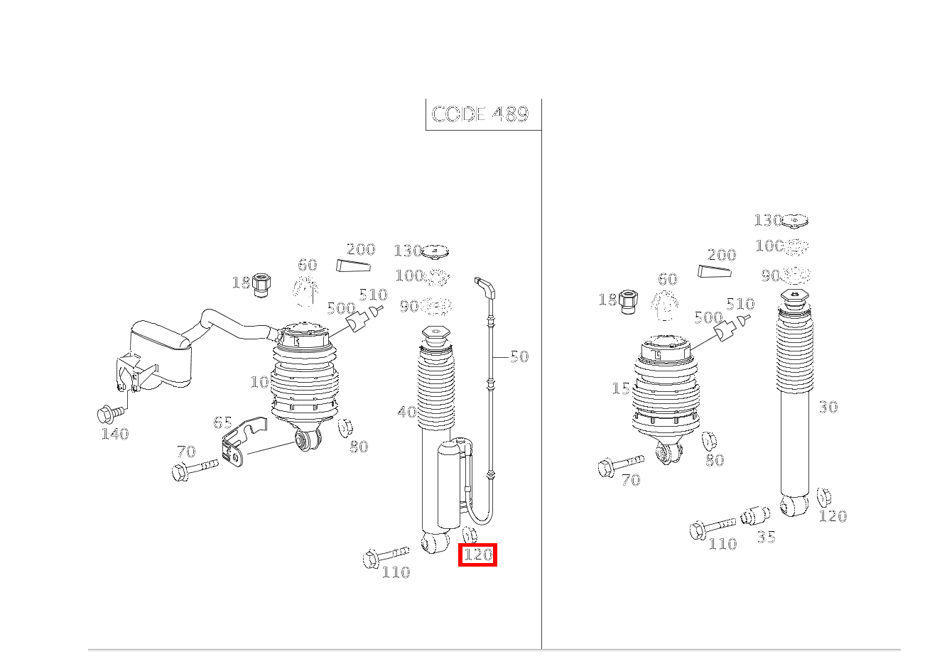 Mutter STOSSDAEMPFER AN FEDERLENKER; M10 E280CDI SONDERAUFB 211 Mutter STOSSDAEMPFER AN FEDERLENKER; M10 E280CDI SONDERAUFB 211