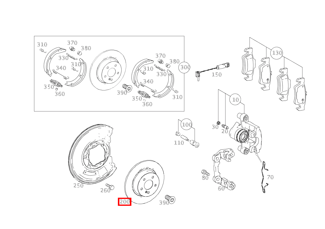 Bremsscheibe belüftet Hinten rechts GLK250BT 4M 204 Bremsscheibe belüftet Hinten rechts GLK250BT 4M 204