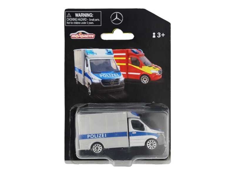 Sprinter, Polizei silberfarben, Majorette, 7,62 cm (3 Zoll)
