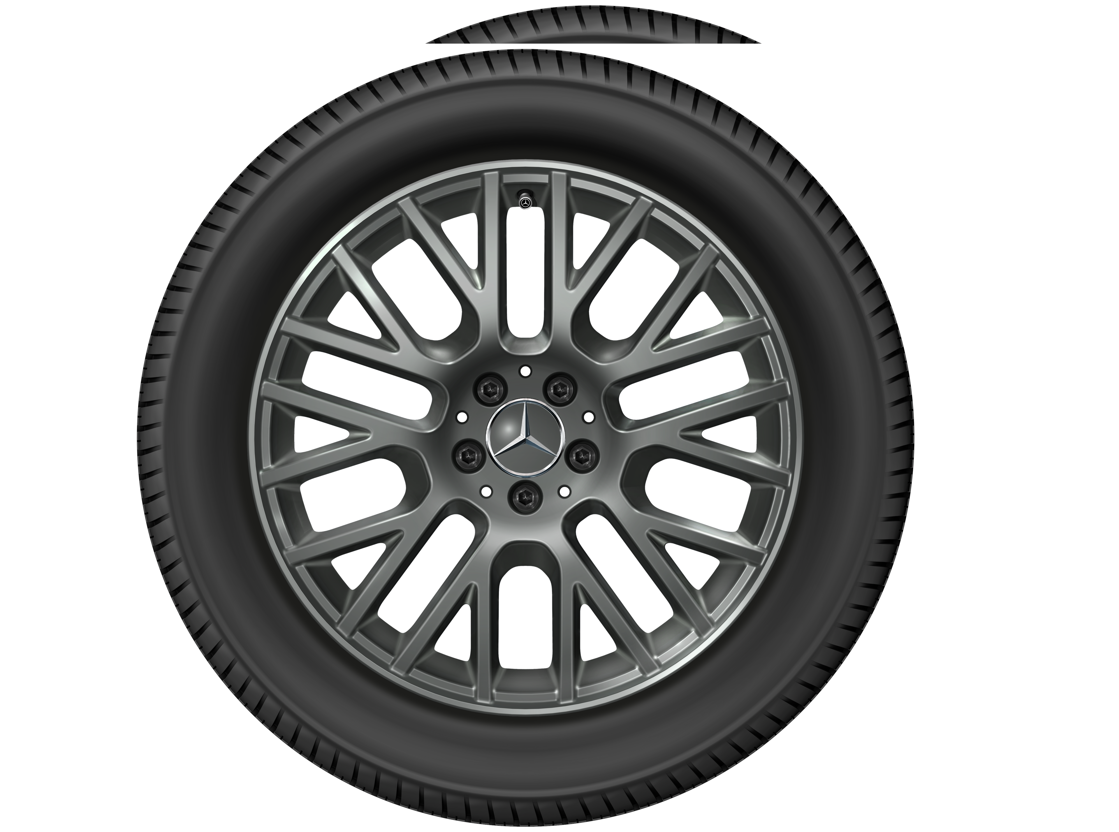 Y-Speichen-Rad, 19 Zoll, 8 J x 19 ET 61, grau Himalaya