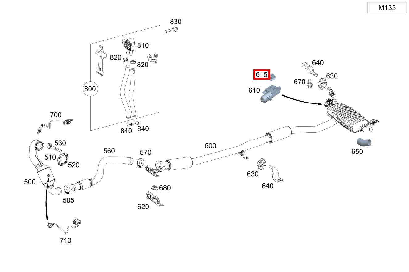 Mutter Befestigung Aktuator; M5 A 45 AMG 4MATIC 176 Mutter Befestigung Aktuator; M5 A 45 AMG 4MATIC 176