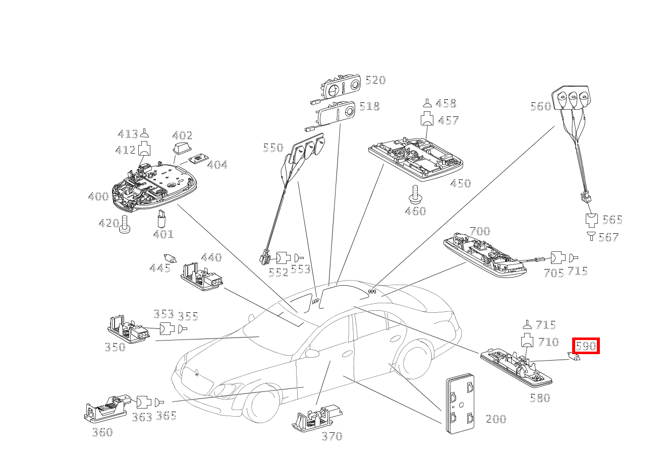 Glühlampe INNENLEUCHTE; 12V-6W Maybach 62 S (langer Radstand) 240 Glühlampe INNENLEUCHTE; 12V-6W Maybach 62 S (langer Radstand) 240