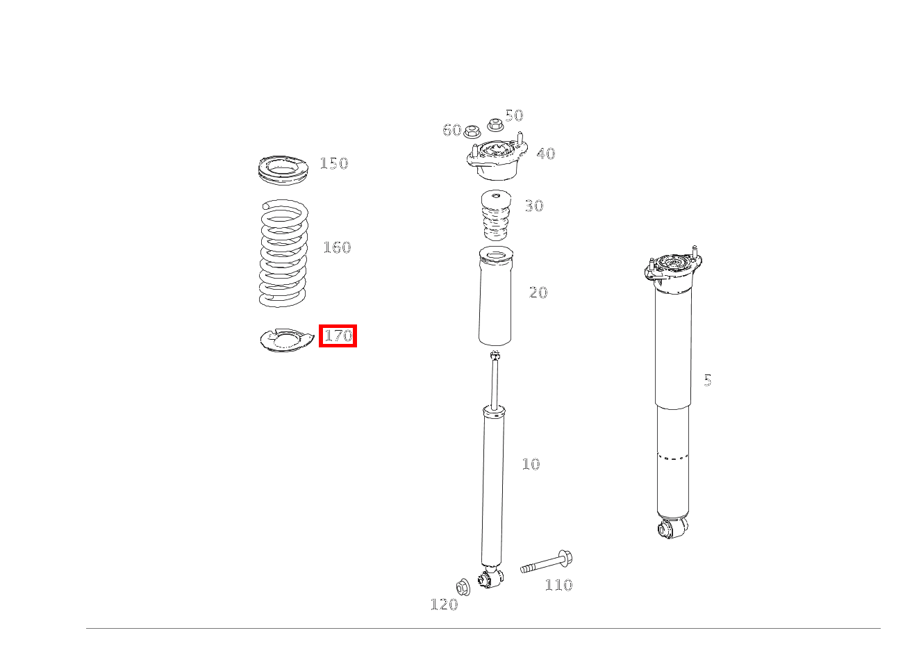 Federbeilage Unten C 180 205