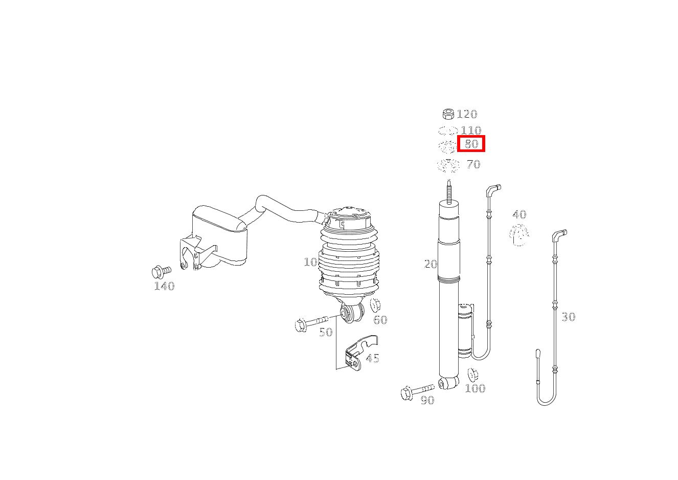 ELASTOMERRING STOSSDAEMPFER AN KAROSSERIE CLS 55 AMG 219 ELASTOMERRING STOSSDAEMPFER AN KAROSSERIE CLS 55 AMG 219