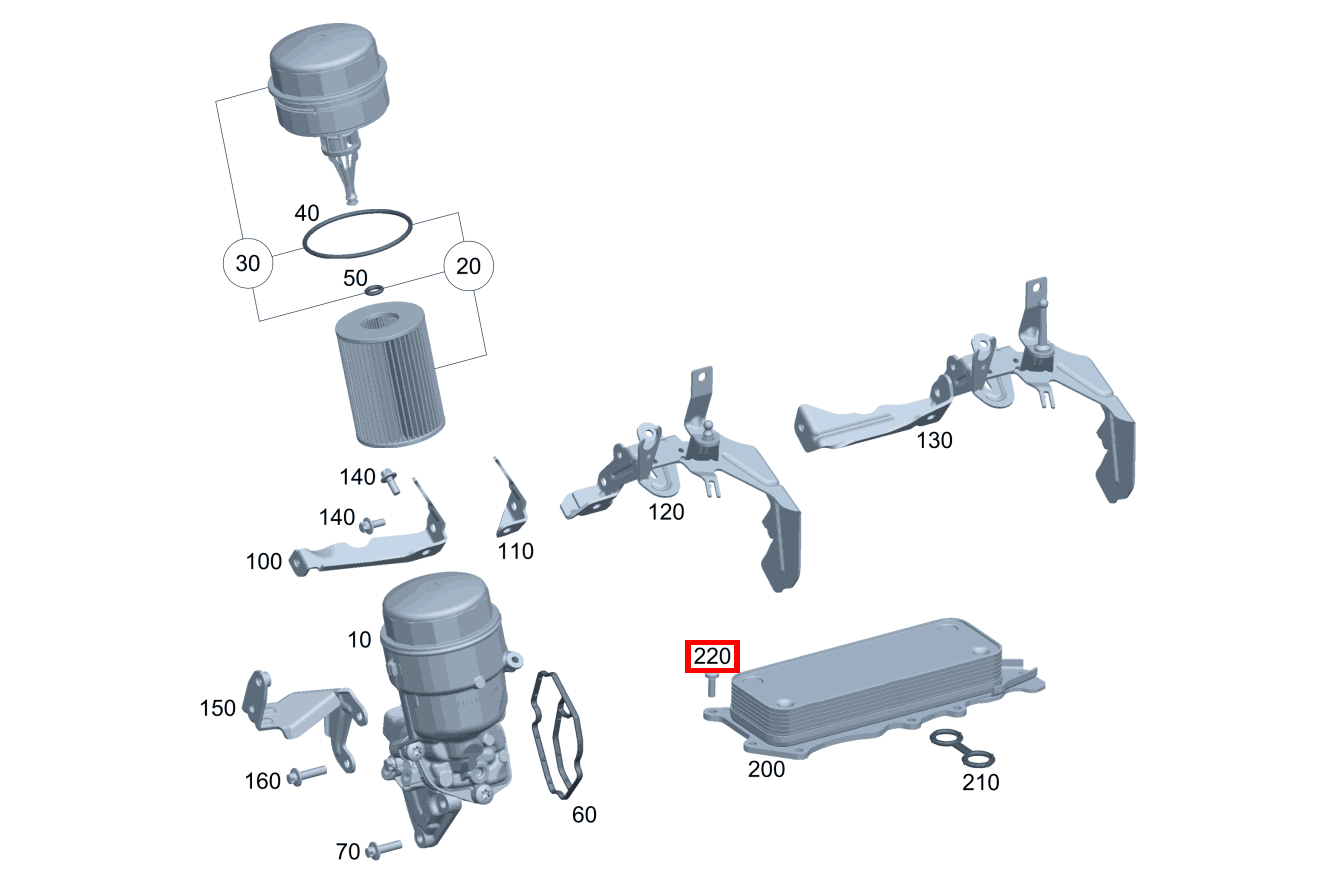 Sechsrundschraube Ölkühler an Zylinderkurbelgehäuse; M6X19 ML/GLE 350 BT/D 4M 642826 292 Sechsrundschraube Ölkühler an Zylinderkurbelgehäuse; M6X19 ML/GLE 350 BT/D 4M 642826 292