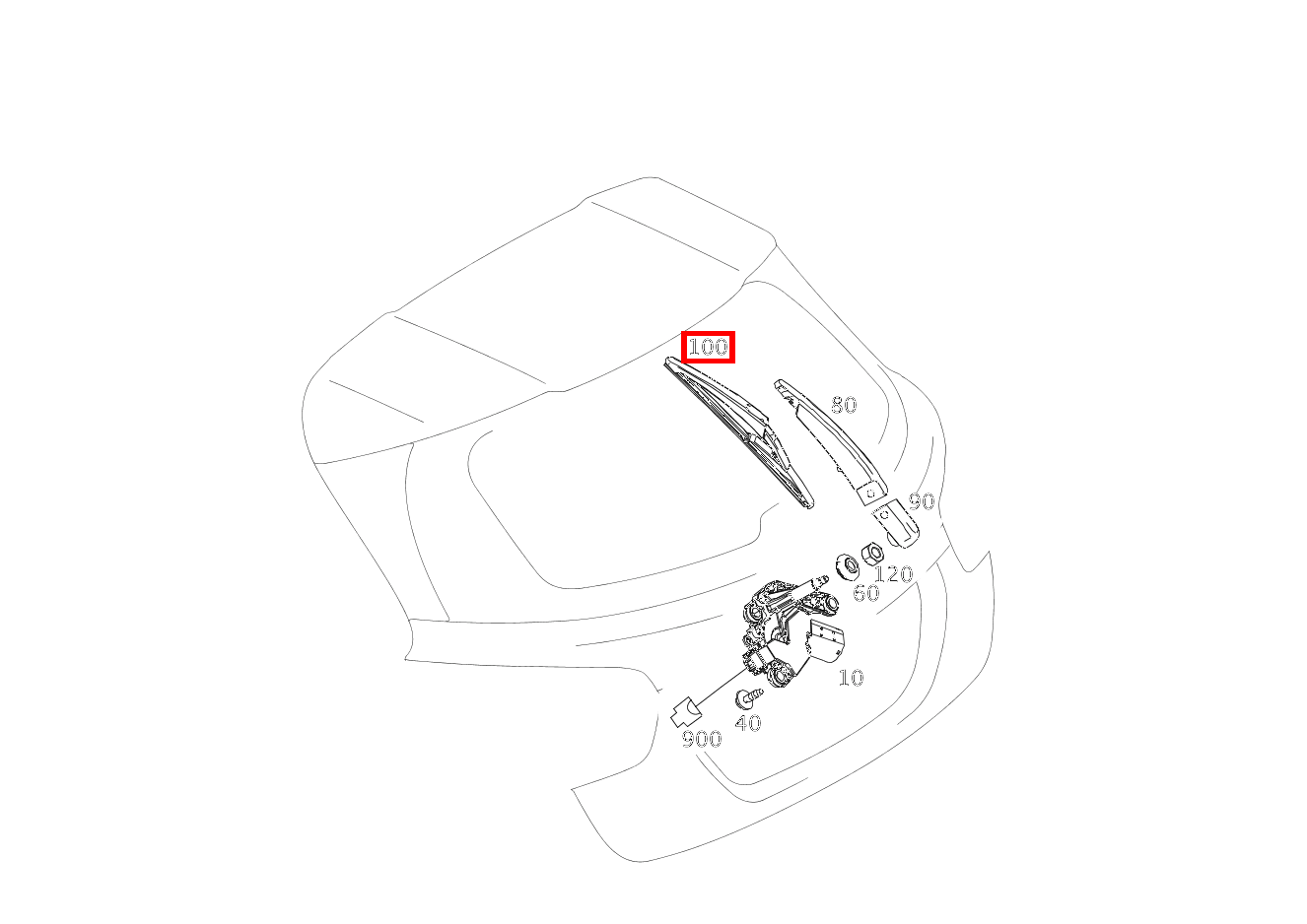 Wischerblatt GLA 200 d 4MATIC Sport Utility Vehicle 156