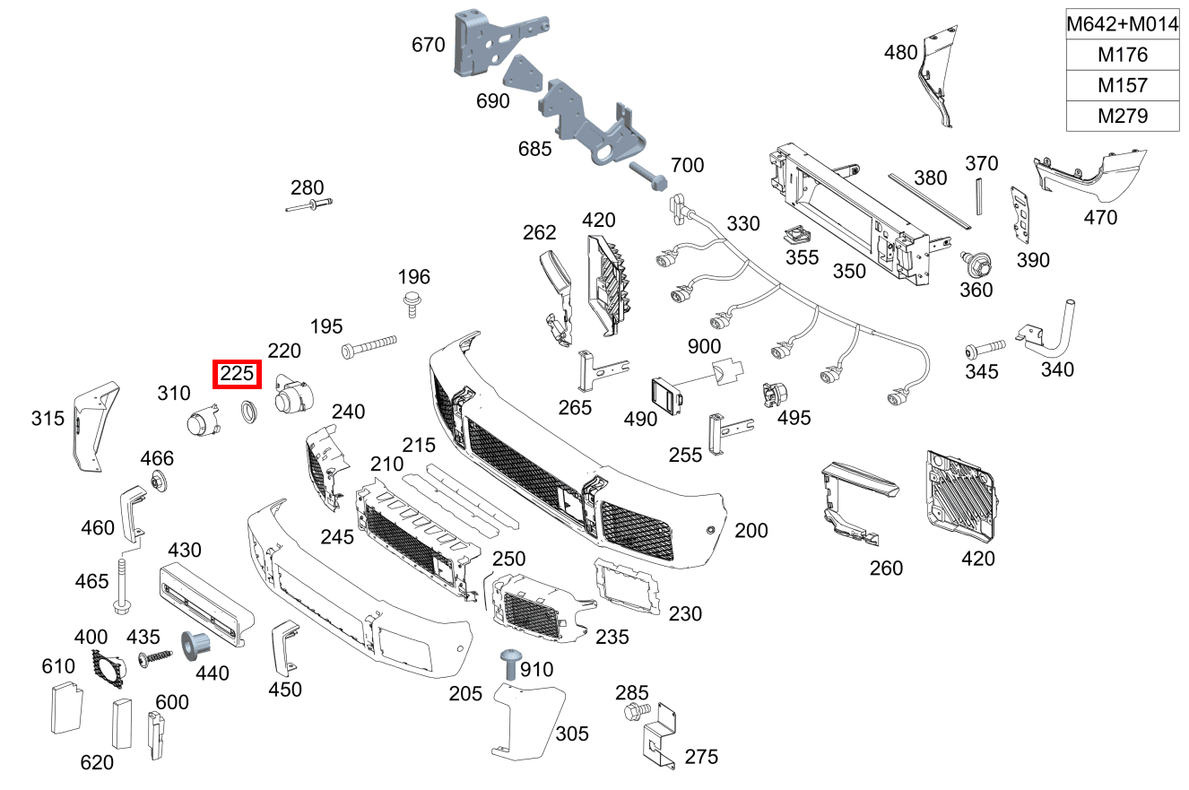 Abstandsring PTS Sensor G 500 Off-Roader lang BCA 463