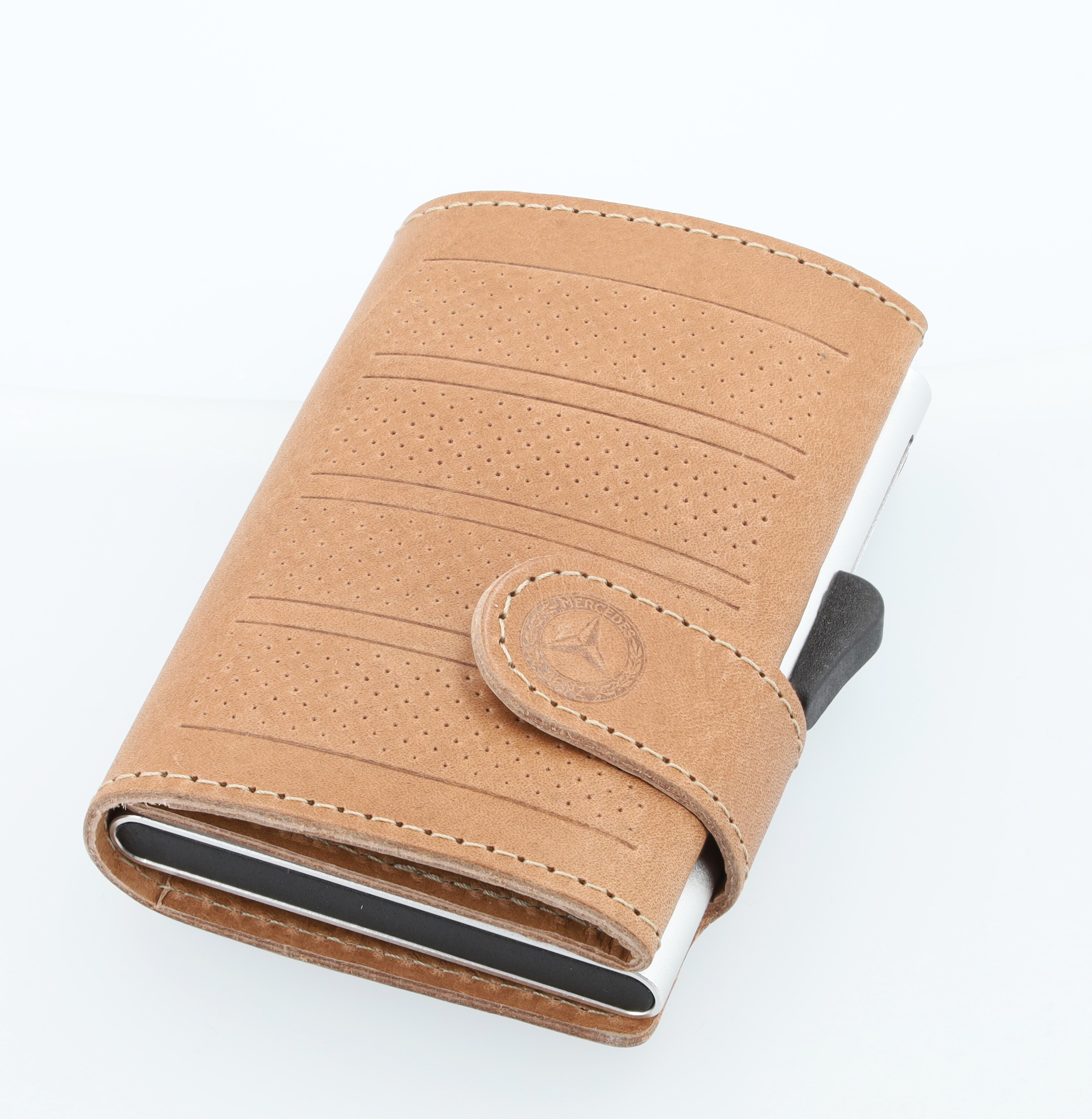 Mini-Geldbörse, cognac