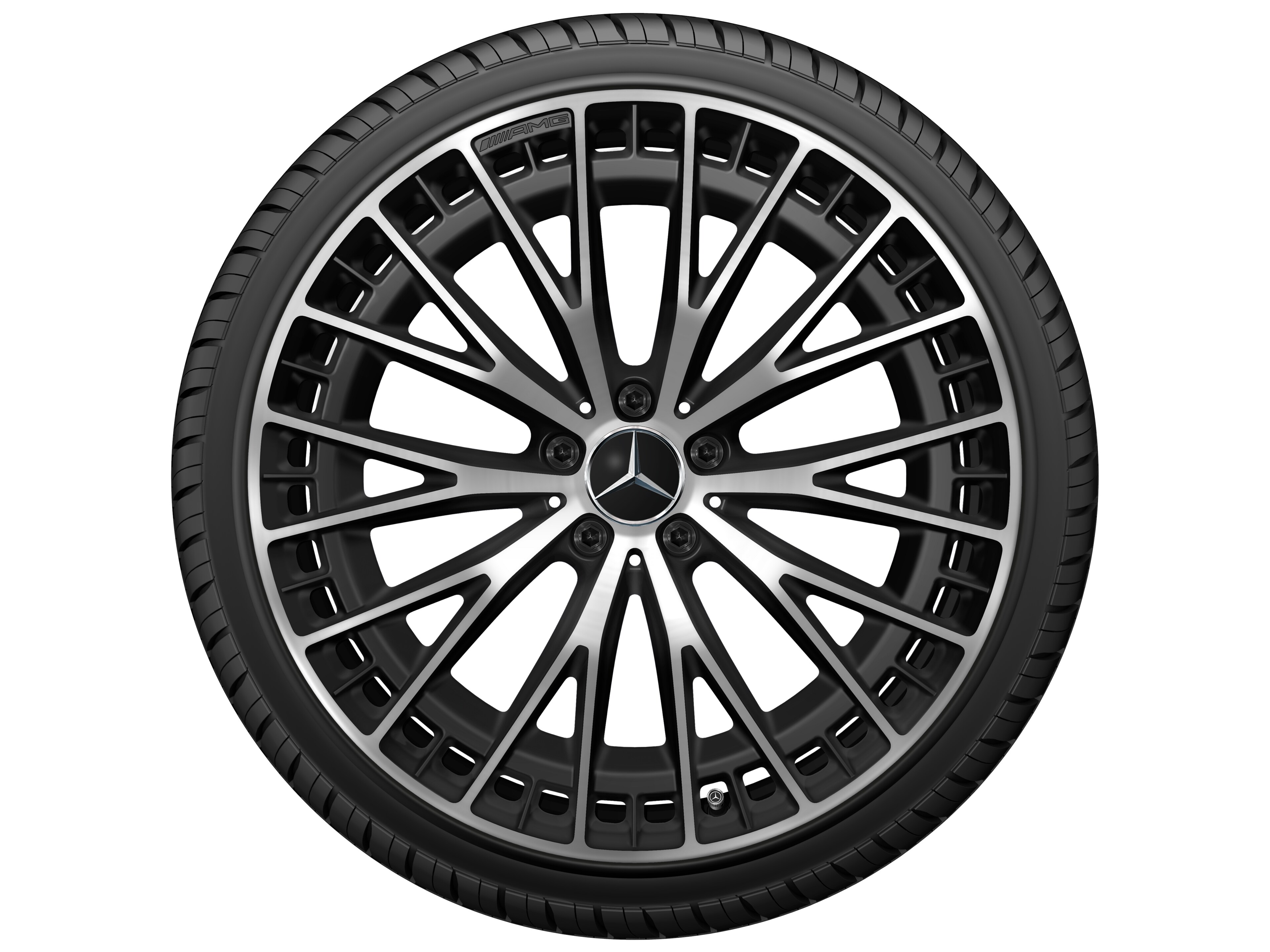 Mercedes-Benz - AMG Vielspeichen-Rad, 21 Zoll, 10 J x 21 ET 63, schwarz matt
