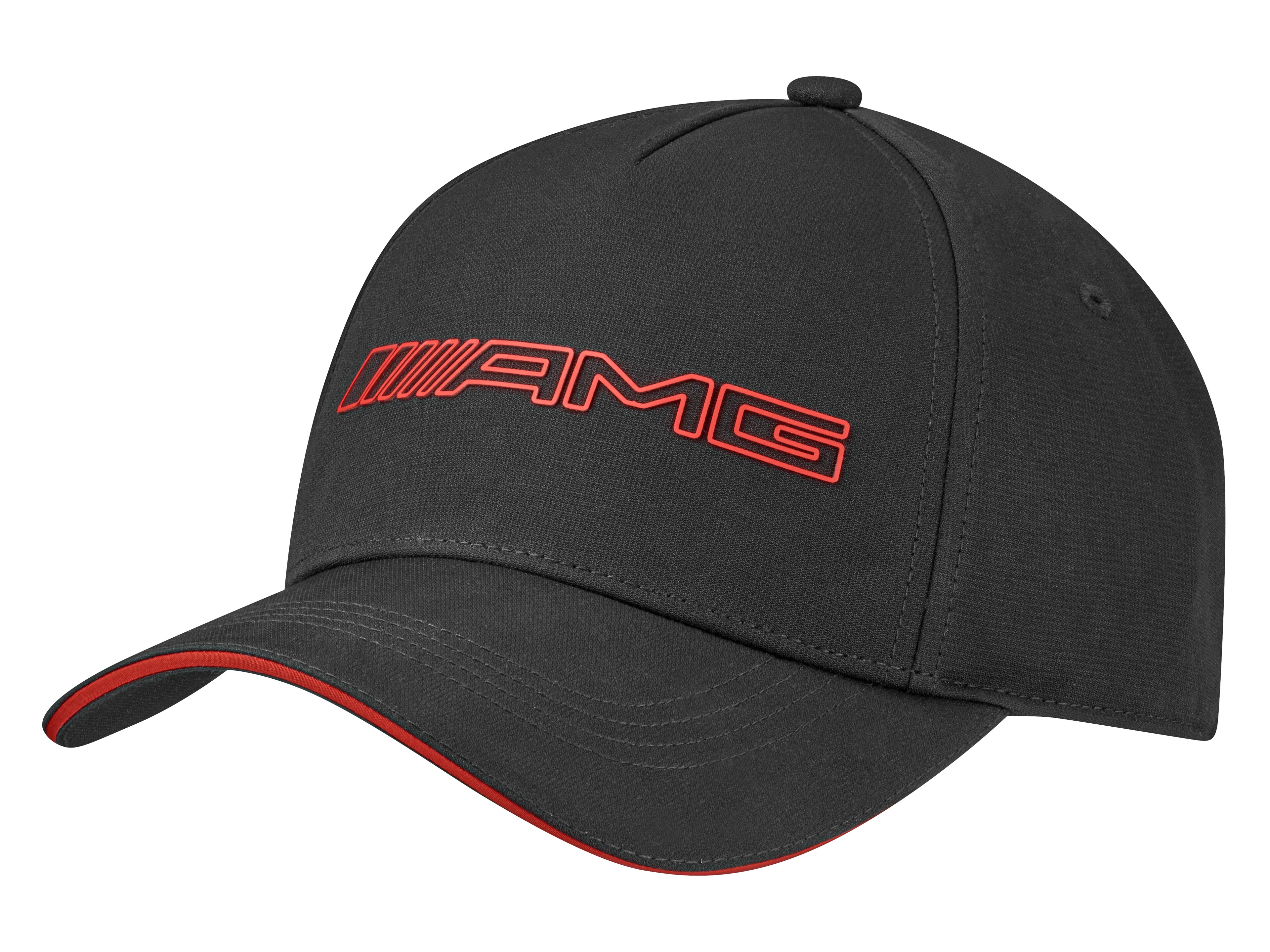 AMG Cap schwarz / rot, Polyester (recycelt)