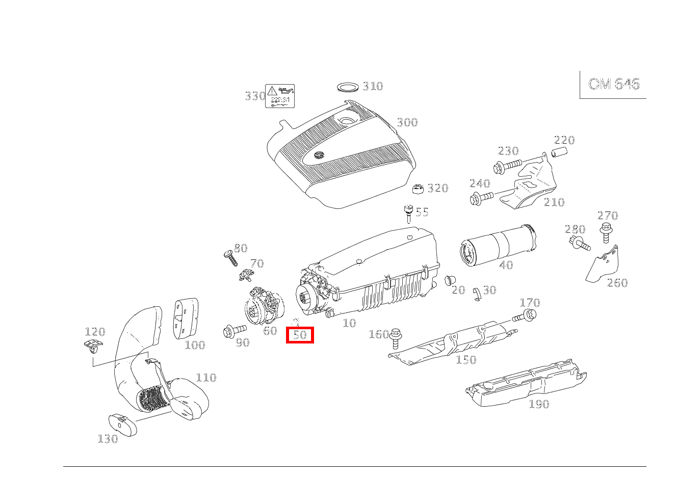 Lager AN LUFTFILTERGEHAEUSE VORNE CLK 220 CDI Coupé 209 Lager AN LUFTFILTERGEHAEUSE VORNE CLK 220 CDI Coupé 209